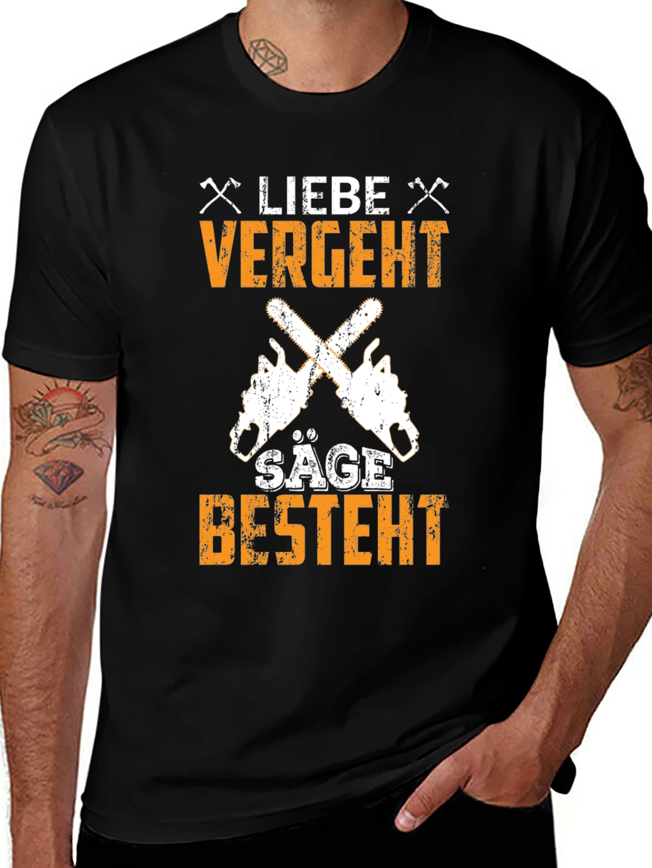 Variant 30 of Liebe Vergeht Säge Besteht T-Shirt