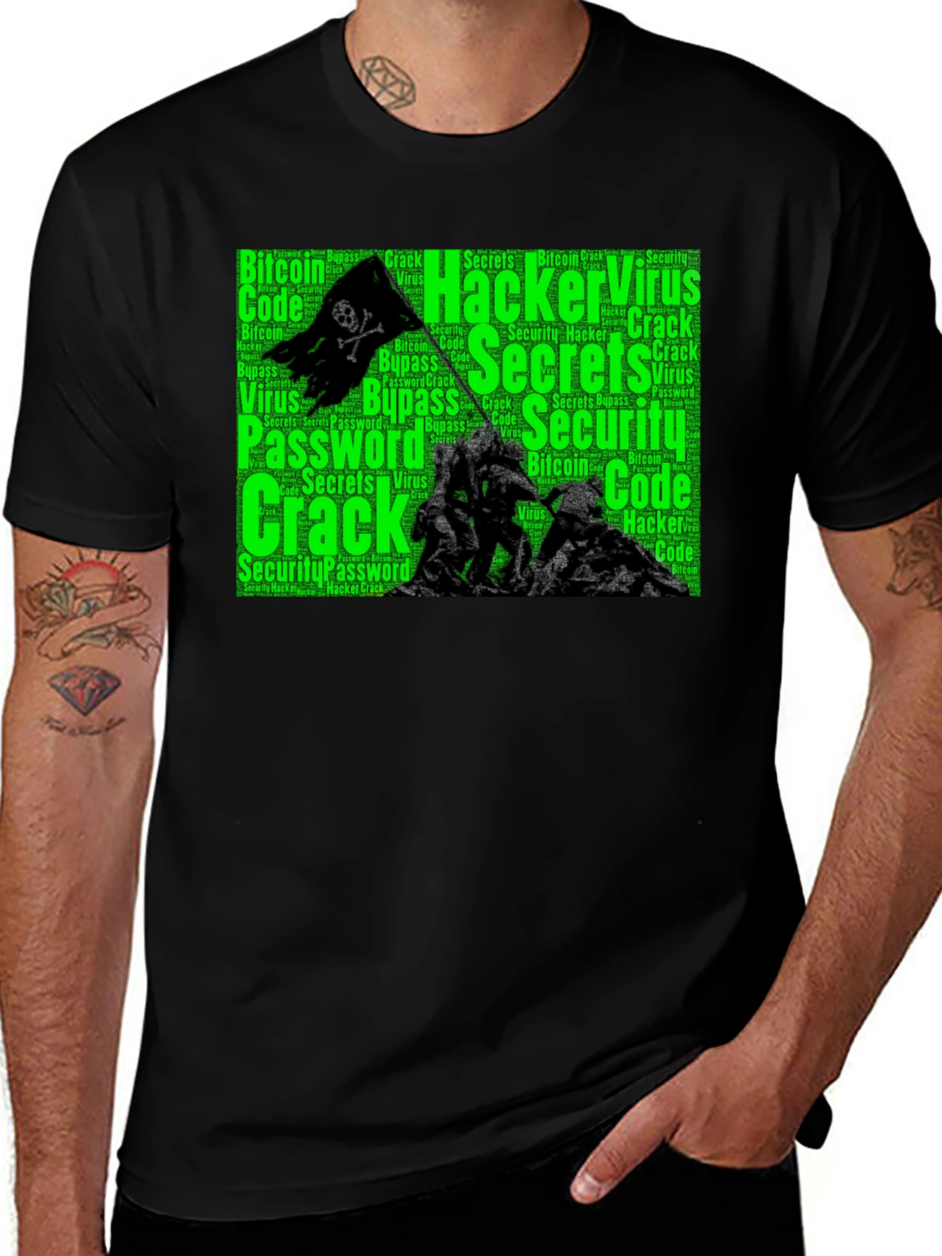 Hacker & Security Graphic Tee - Crypto & Tech Style