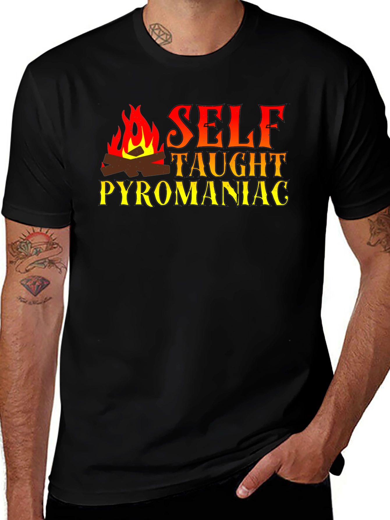 Variant 12 of Self Taught Pyromaniac Graphic Tee