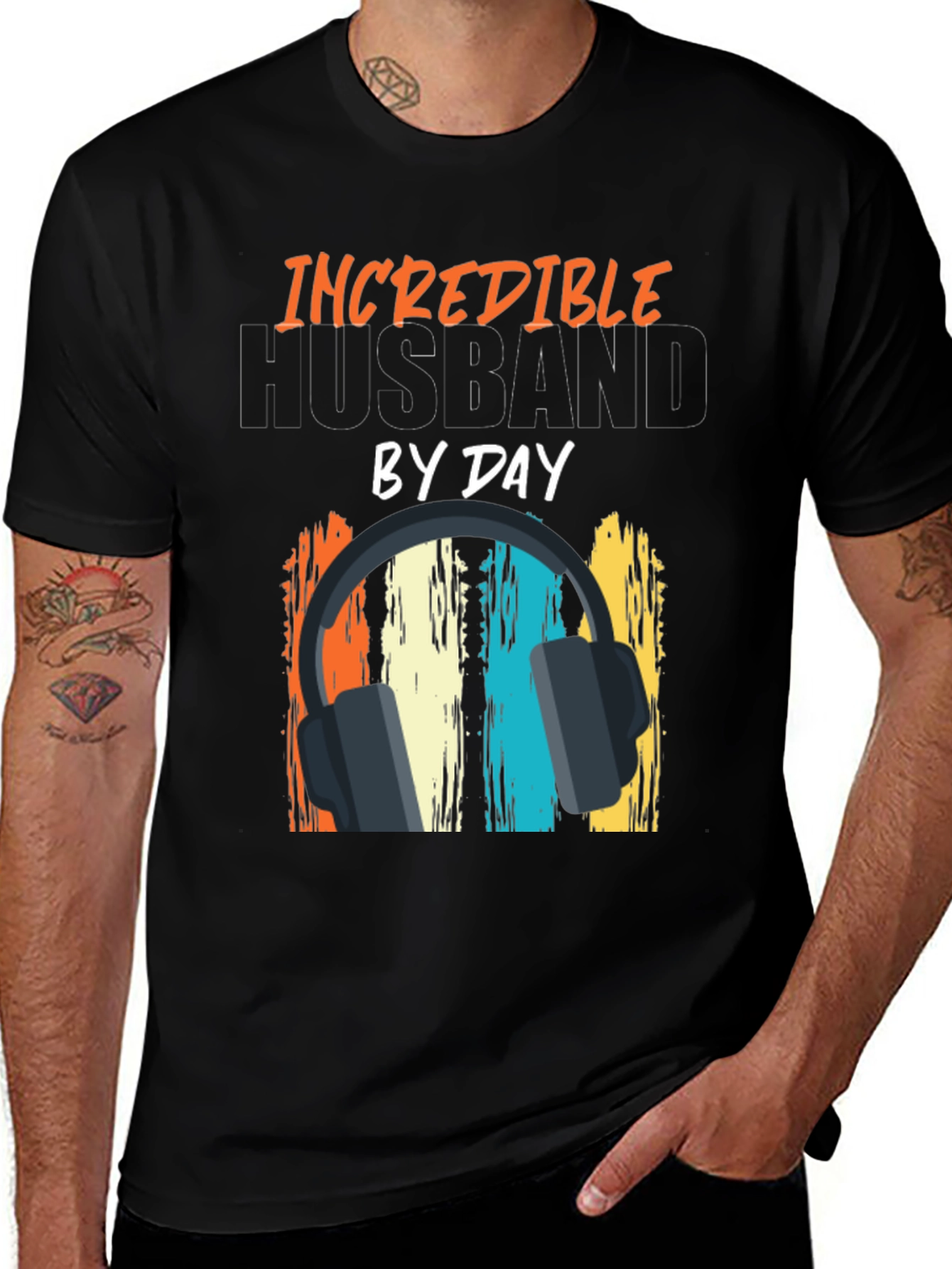 Variant 21 of Incredible Husband By Day Black T-Shirt