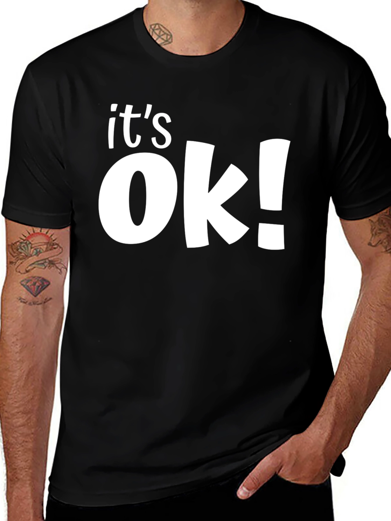 Variant 10 of It's OK! Graphic T-Shirt - Casual Comfort