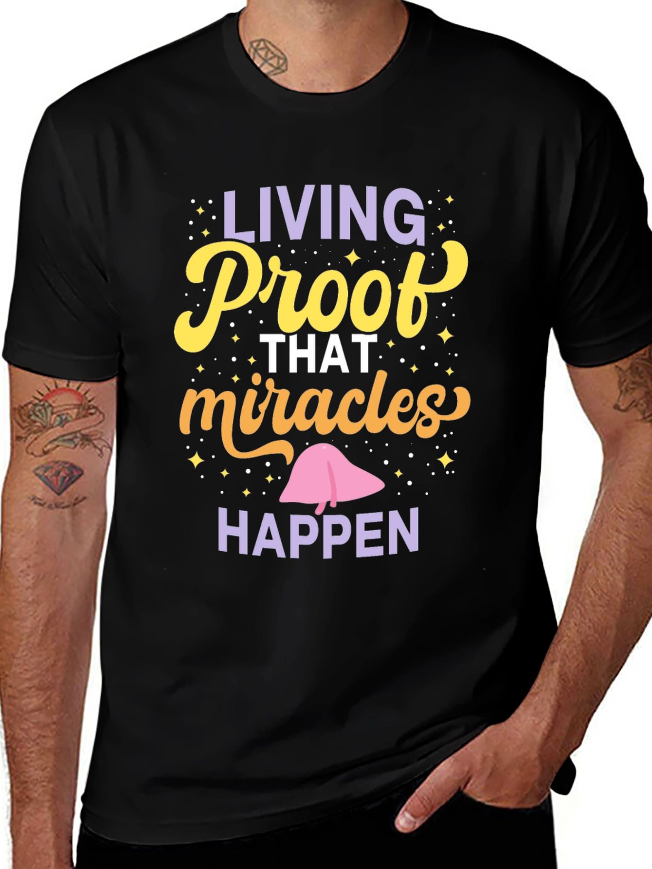 Variant 17 of Living Proof Miracles Happen Graphic Tee