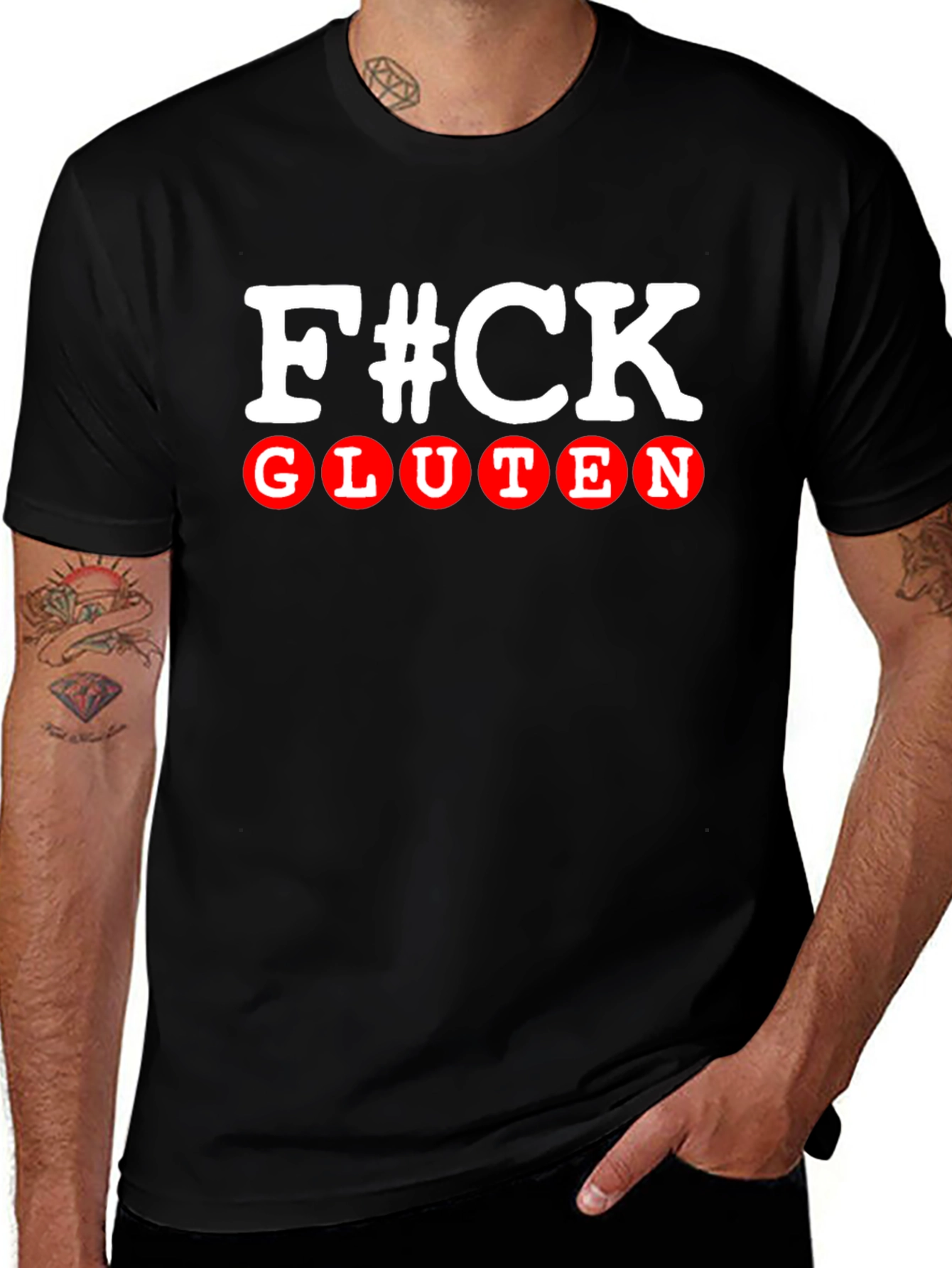 Variant 24 of F#CK Gluten Graphic Novelty T-Shirt