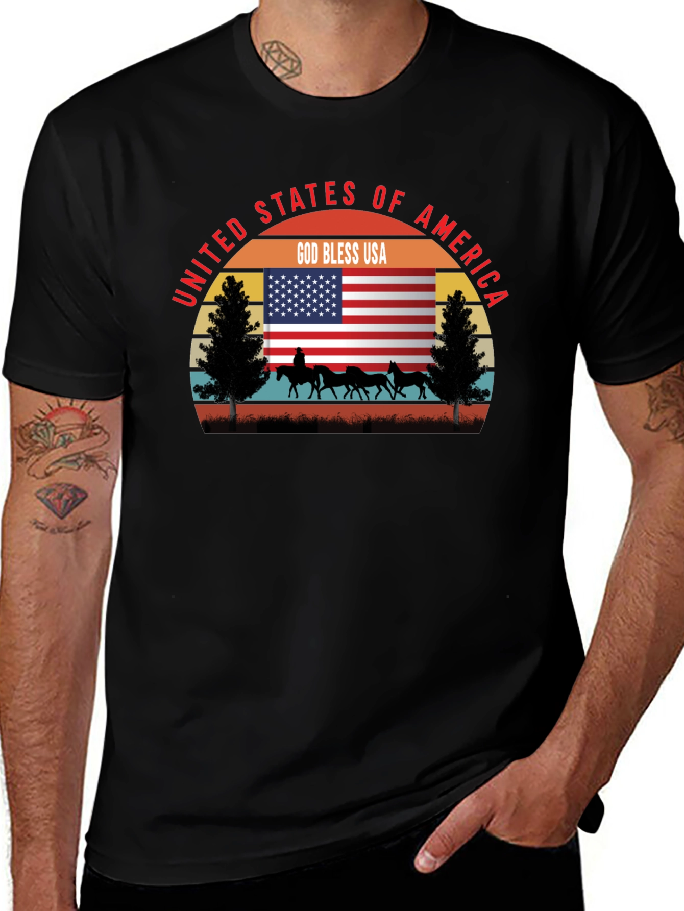 United States of America Patriotic Tee