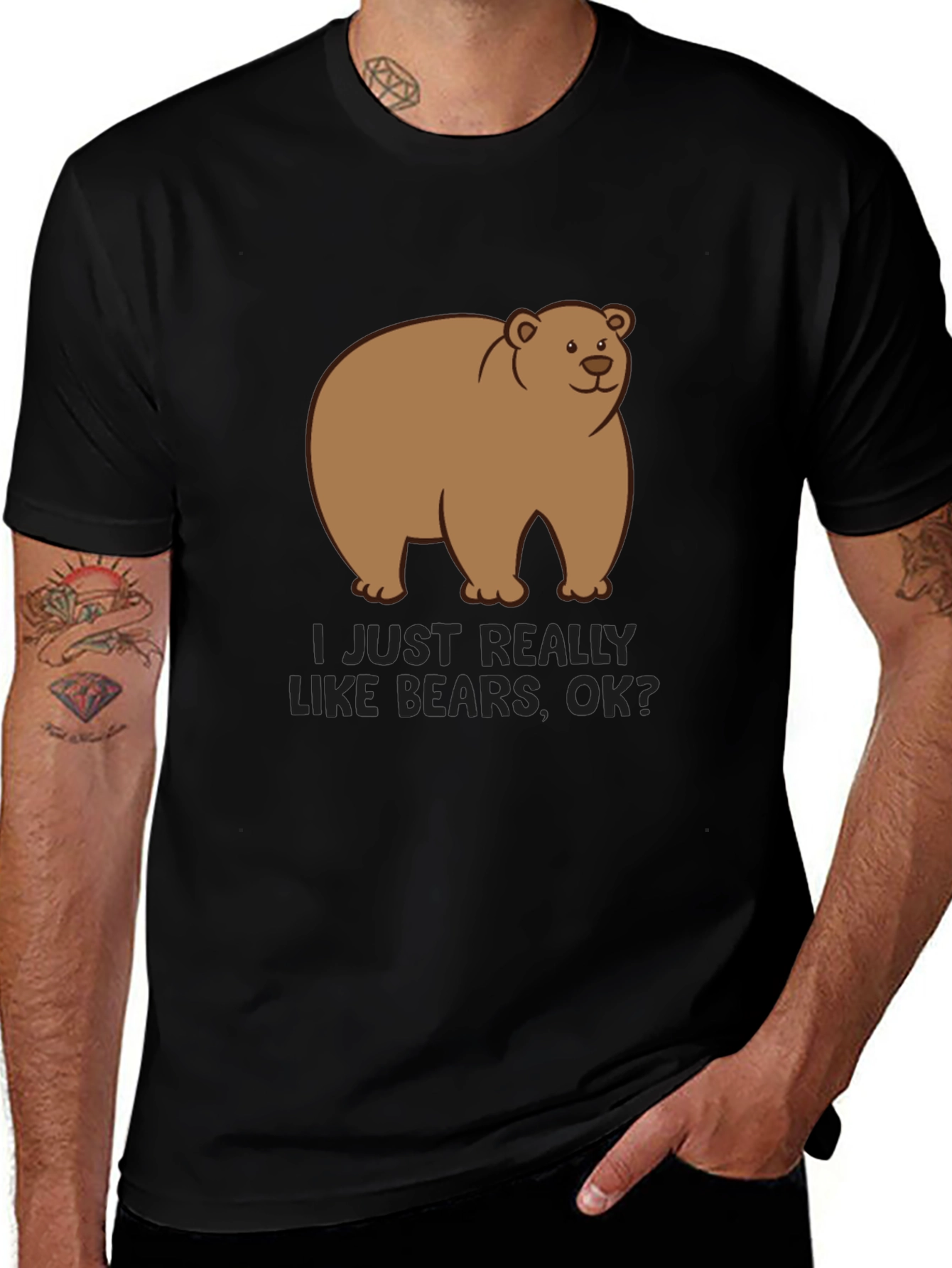 Variant 25 of Bear Graphic T-Shirt - Cute Cartoon Tee