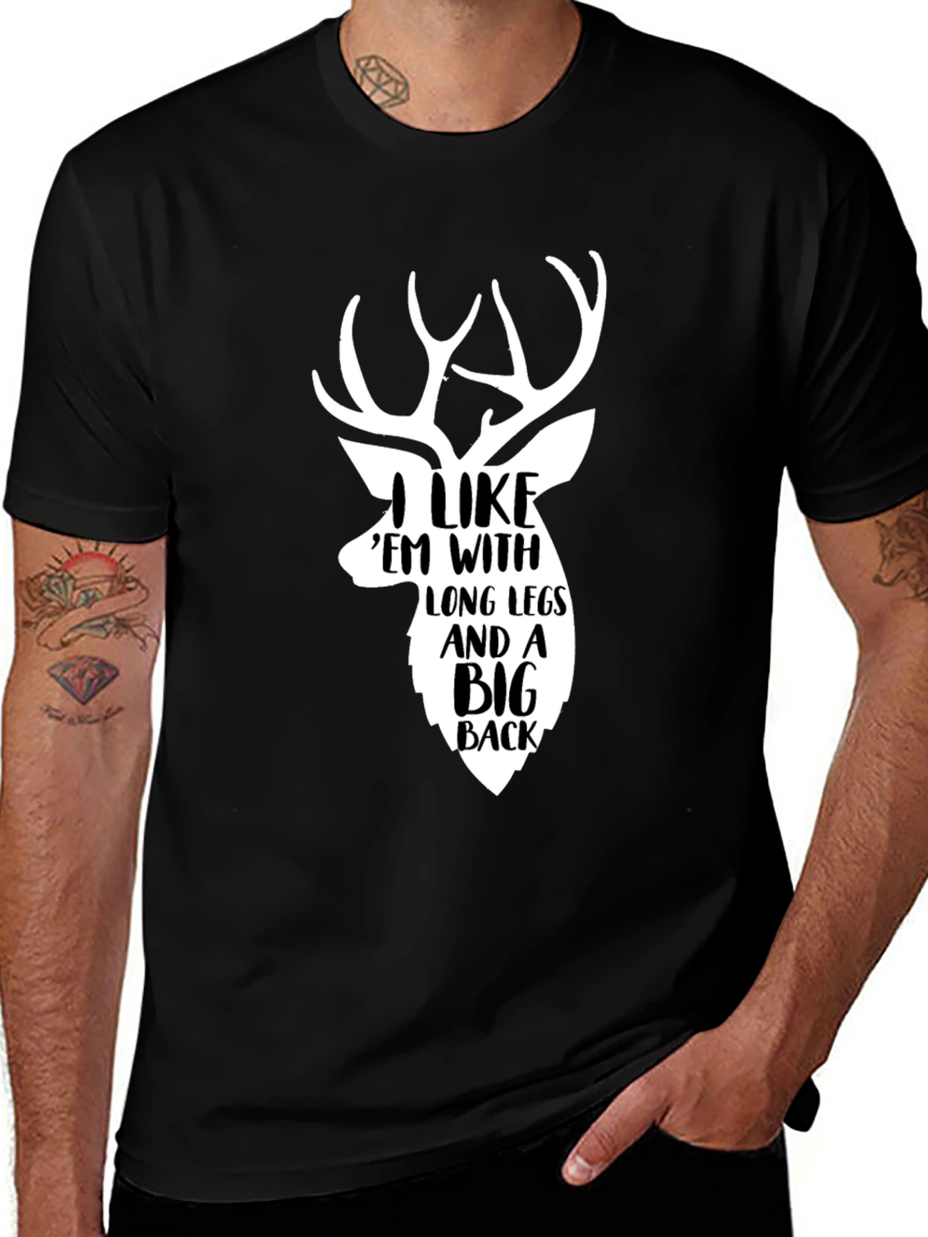 Variant 23 of Deer Hunter T-Shirt: I Like 'Em With Long Legs