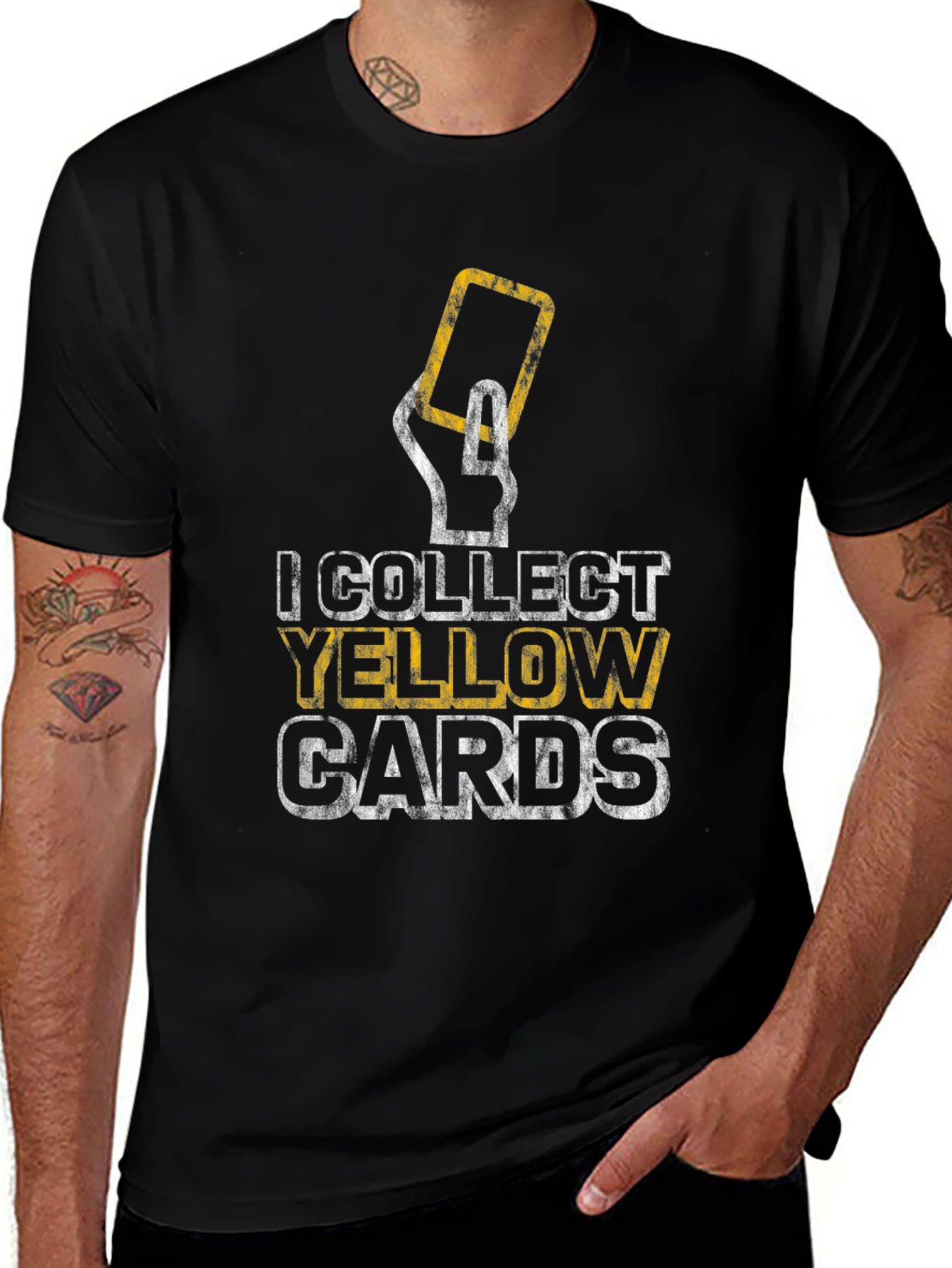 Variant 7 of I Collect Yellow Cards Graphic Tee