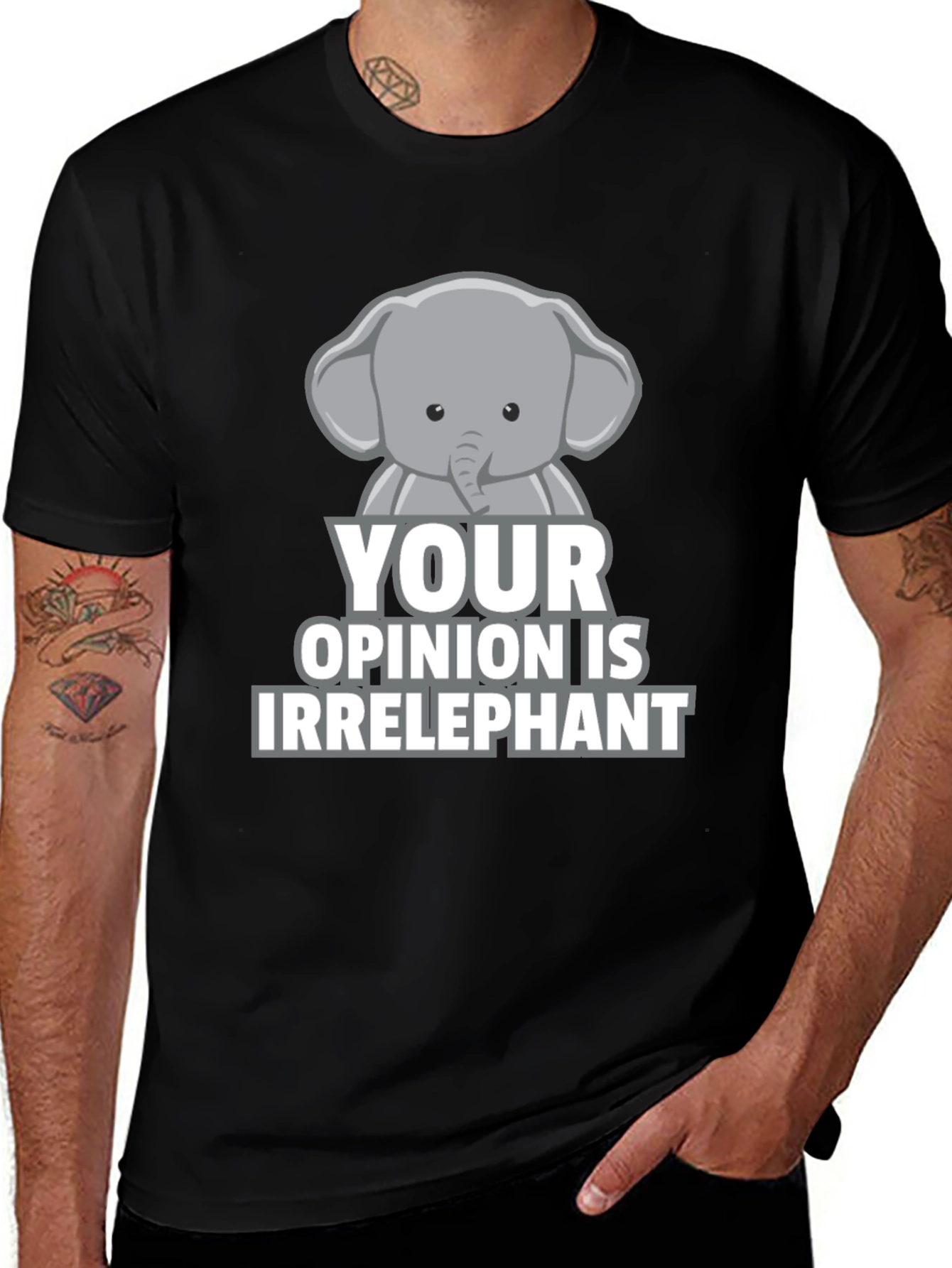 Variant 24 of Irrelephant T-Shirt - Funny Elephant Graphic Tee
