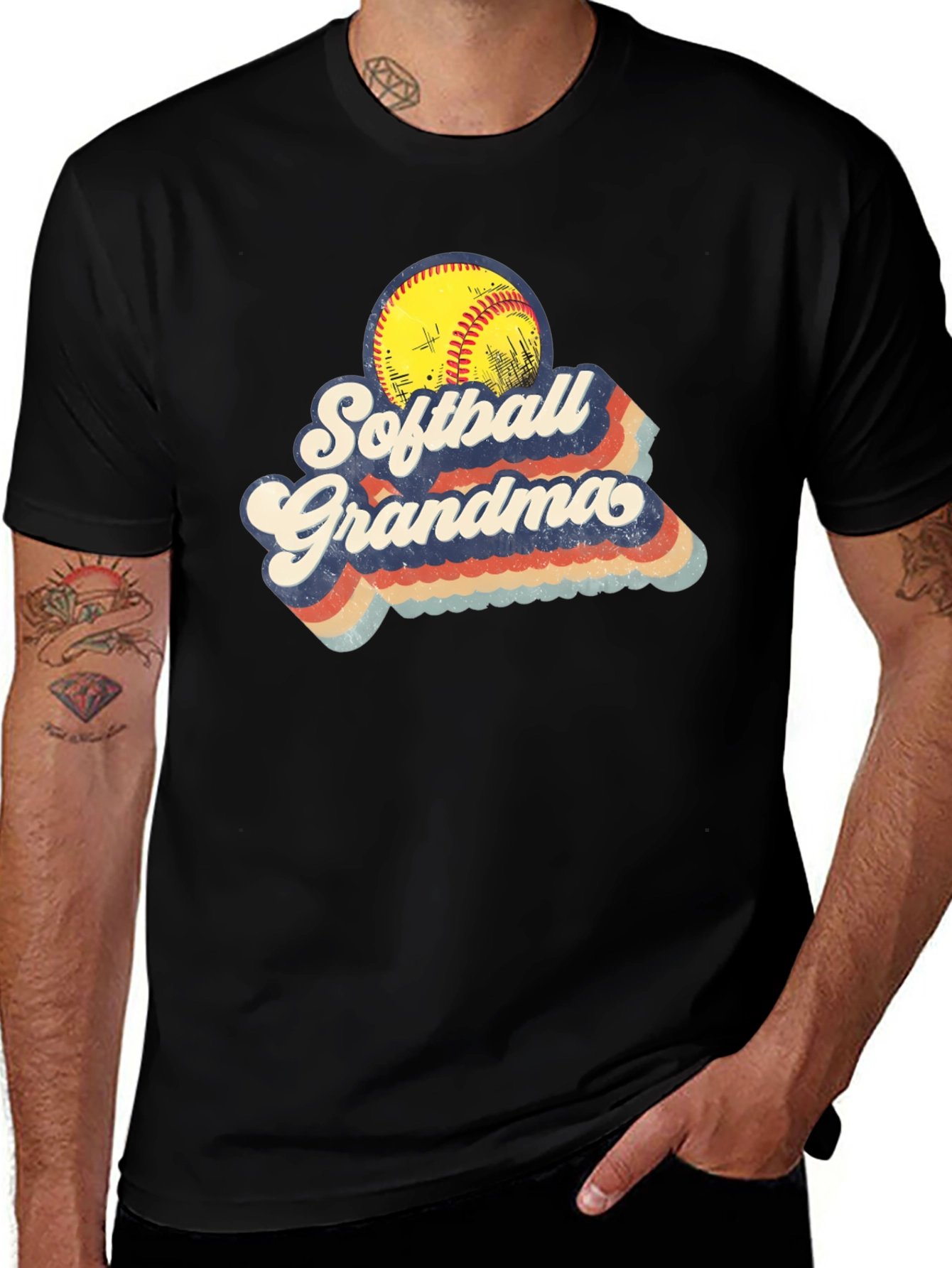 Variant 19 of Softball Grandma Tee - Retro Graphic Design