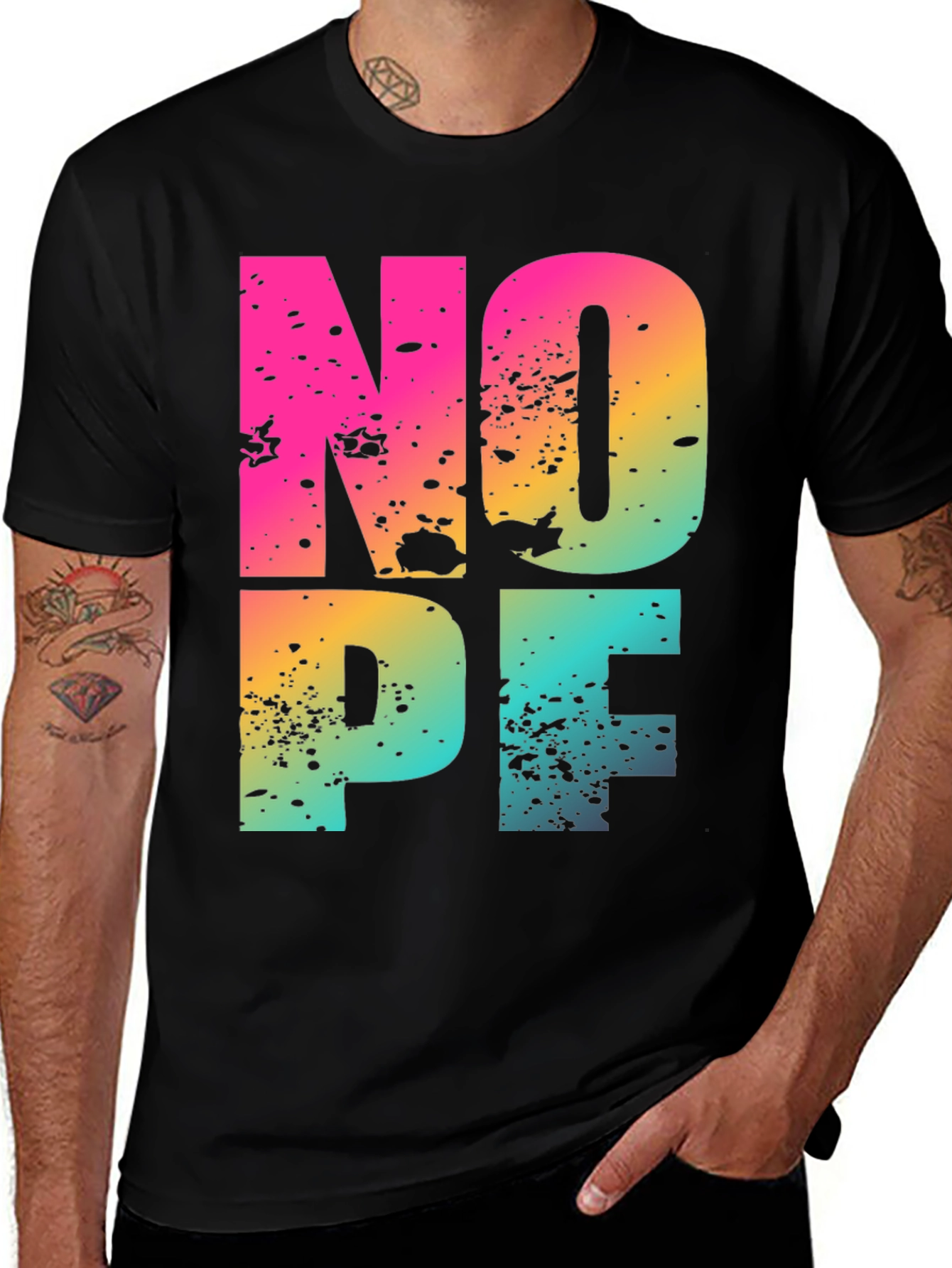 Variant 4 of Nope Graphic T-Shirt - Fun Casual Wear