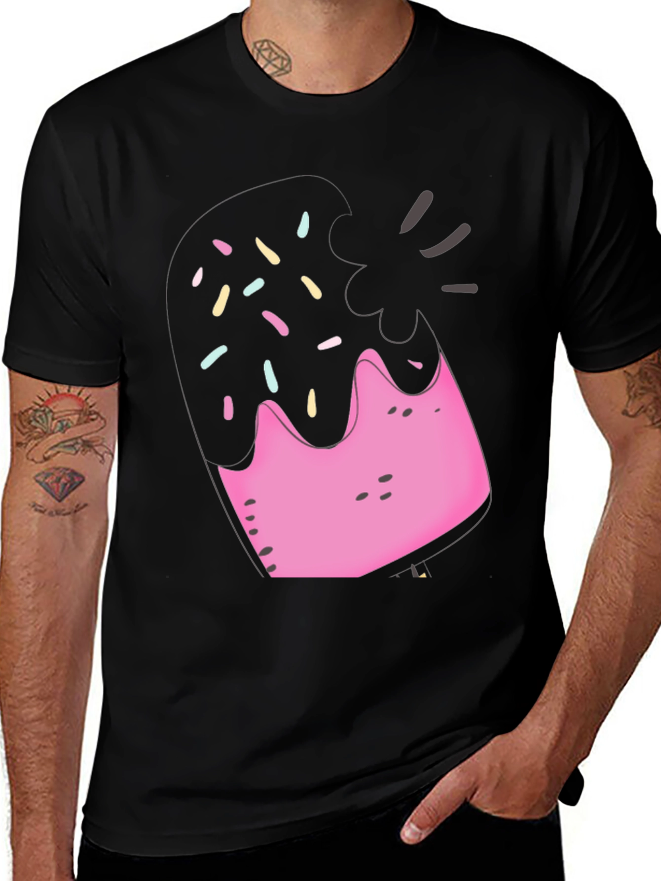 Variant 8 of Sweet Treat Tee: Fun Donut Graphic T-Shirt
