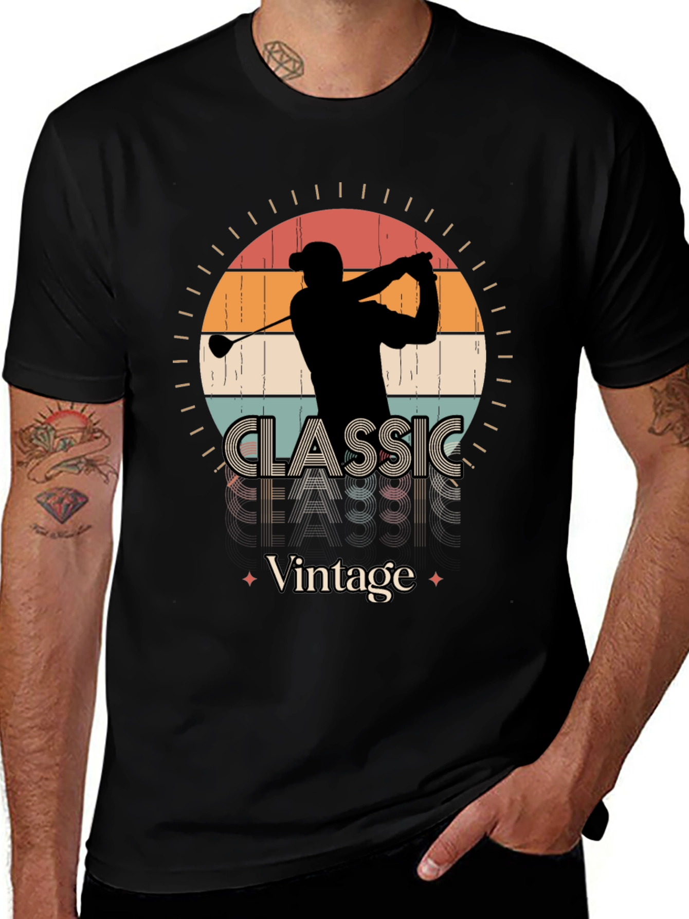 Variant 3 of Classic Vintage Golfer T-Shirt