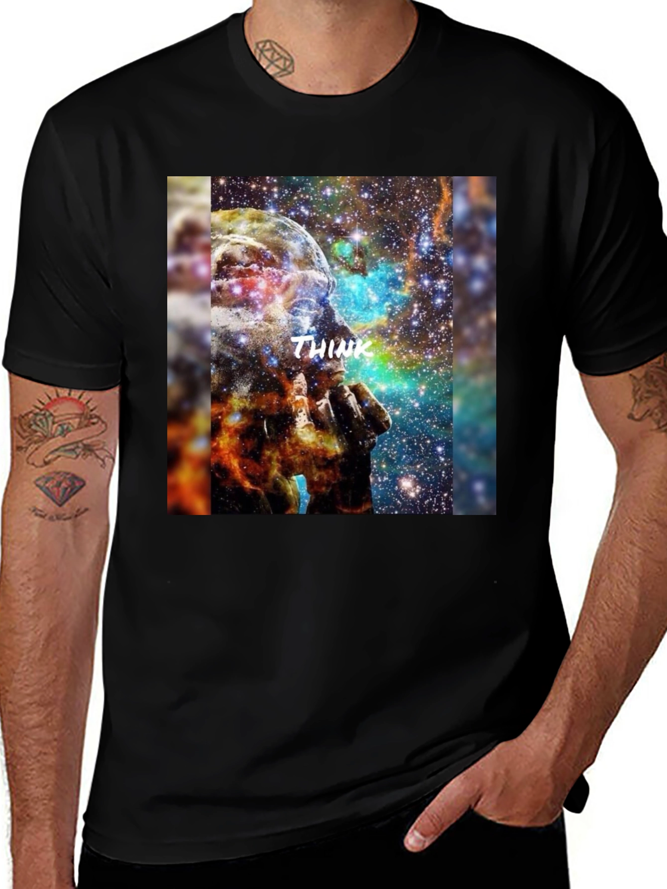 Variant 11 of Think Galaxy Graphic Print T-Shirt