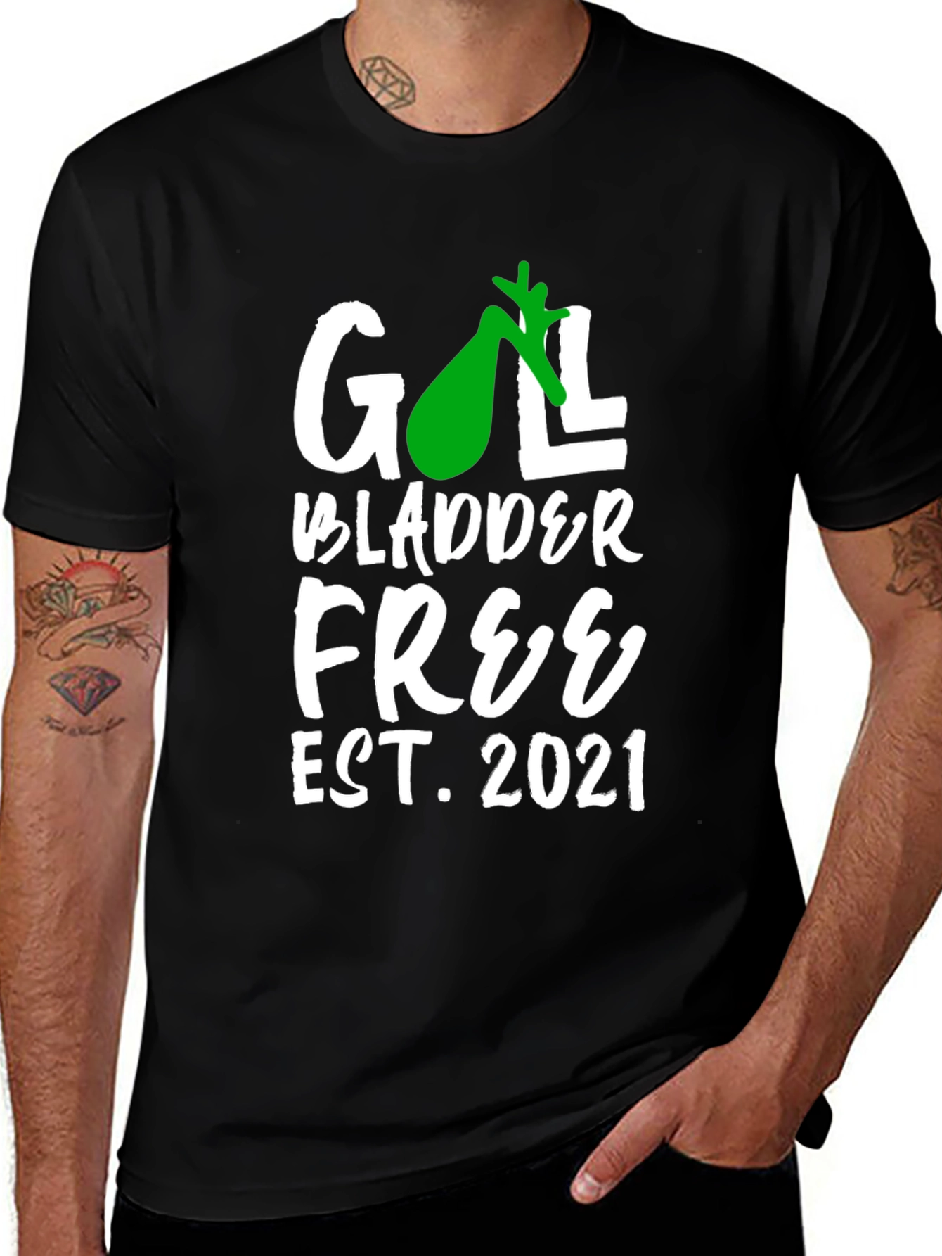 Variant 23 of Gallbladder Free Est. 2021 T-Shirt
