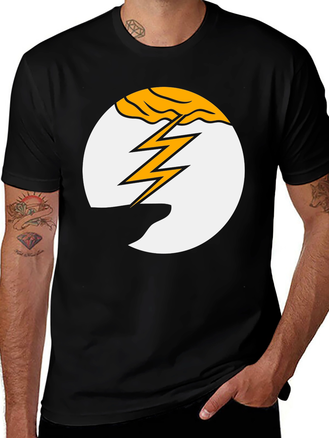Variant 14 of Lightning Bolt Graphic Tee - Bold Statement Shirt