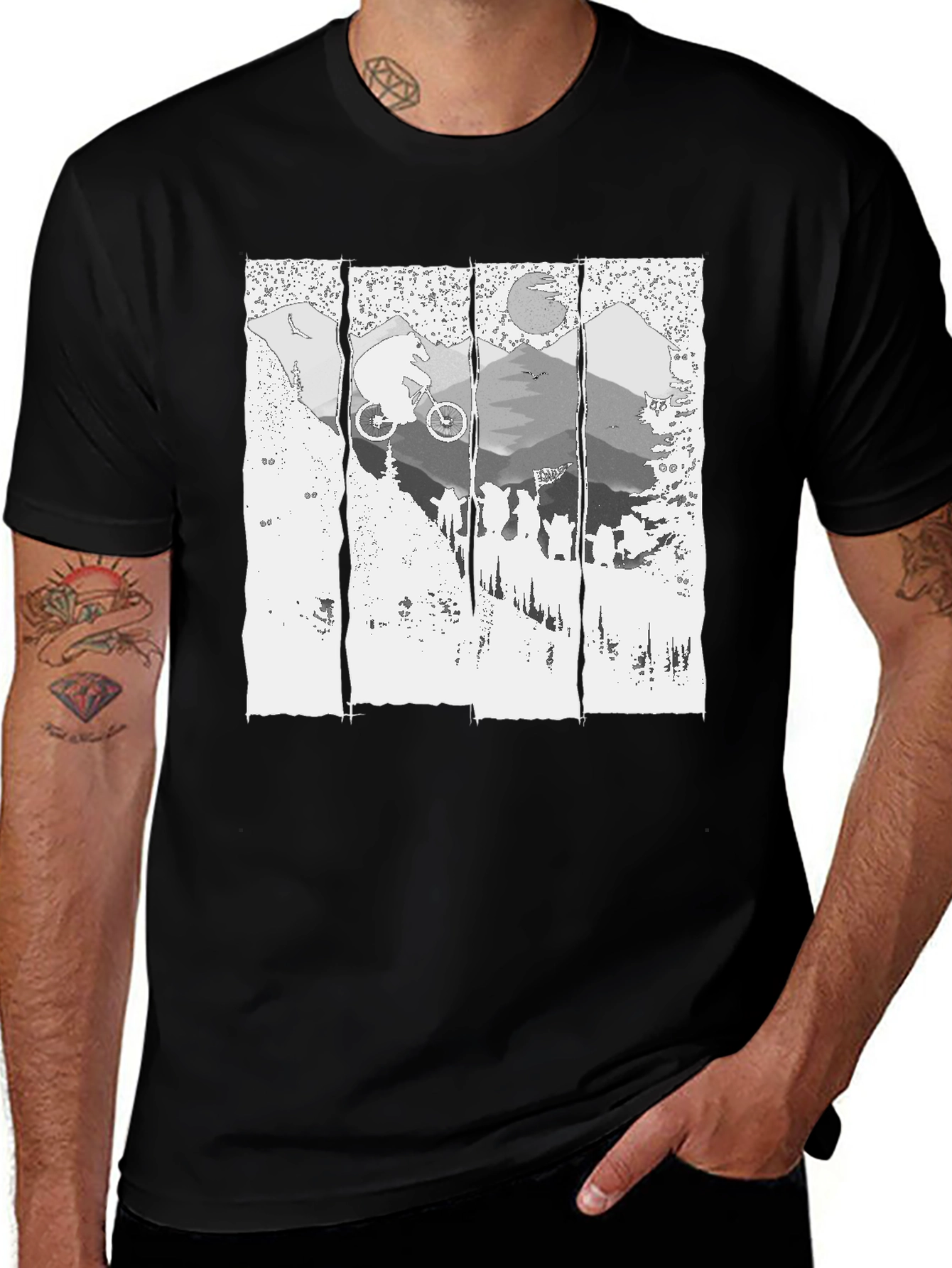 Mountain Bike Graphic T-Shirt