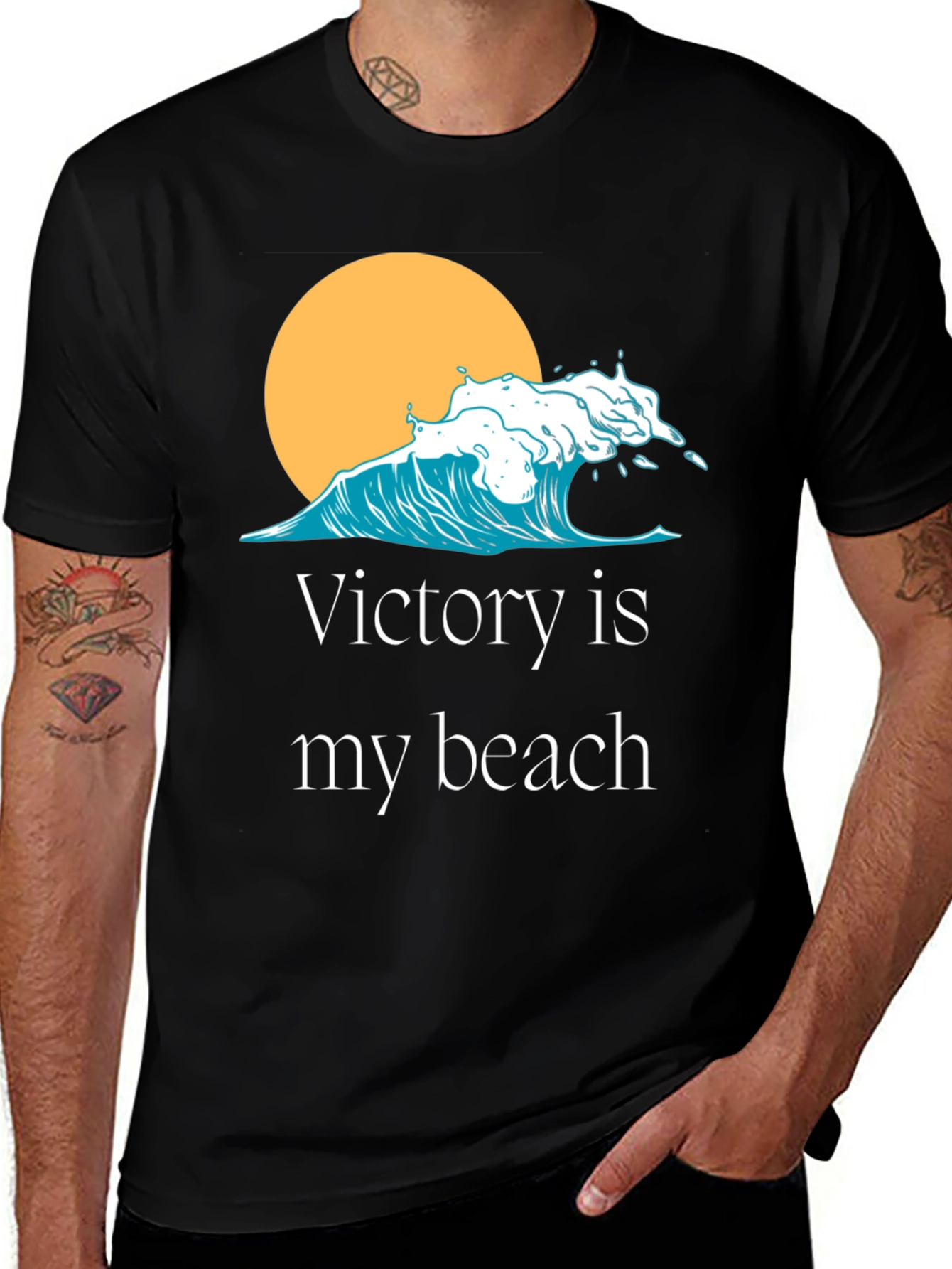 Victory is My Beach Graphic T-Shirt