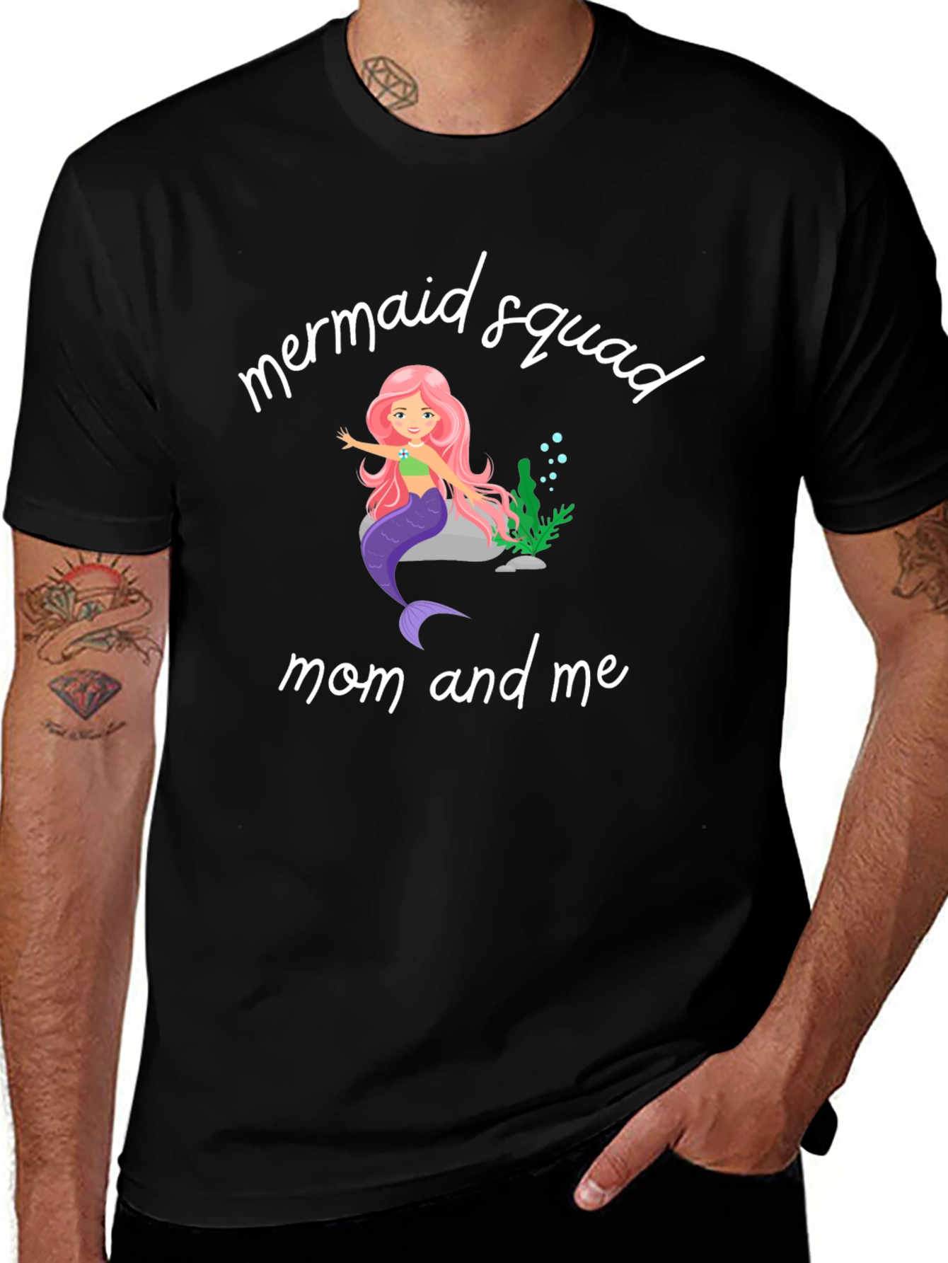 Variant 19 of Mermaid Squad Mom and Me Graphic Tee