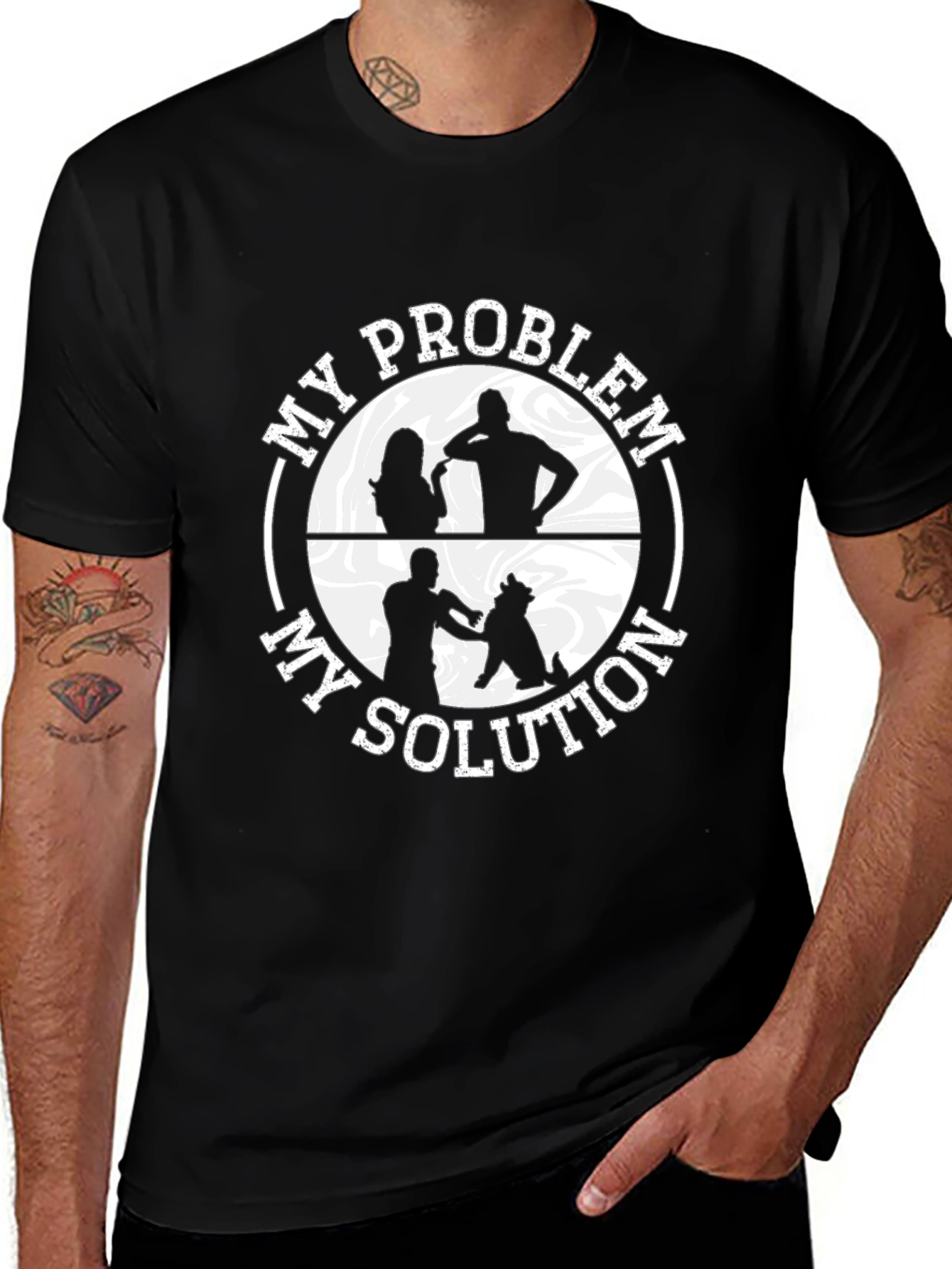 Variant 4 of My Problem My Solution Graphic Tee