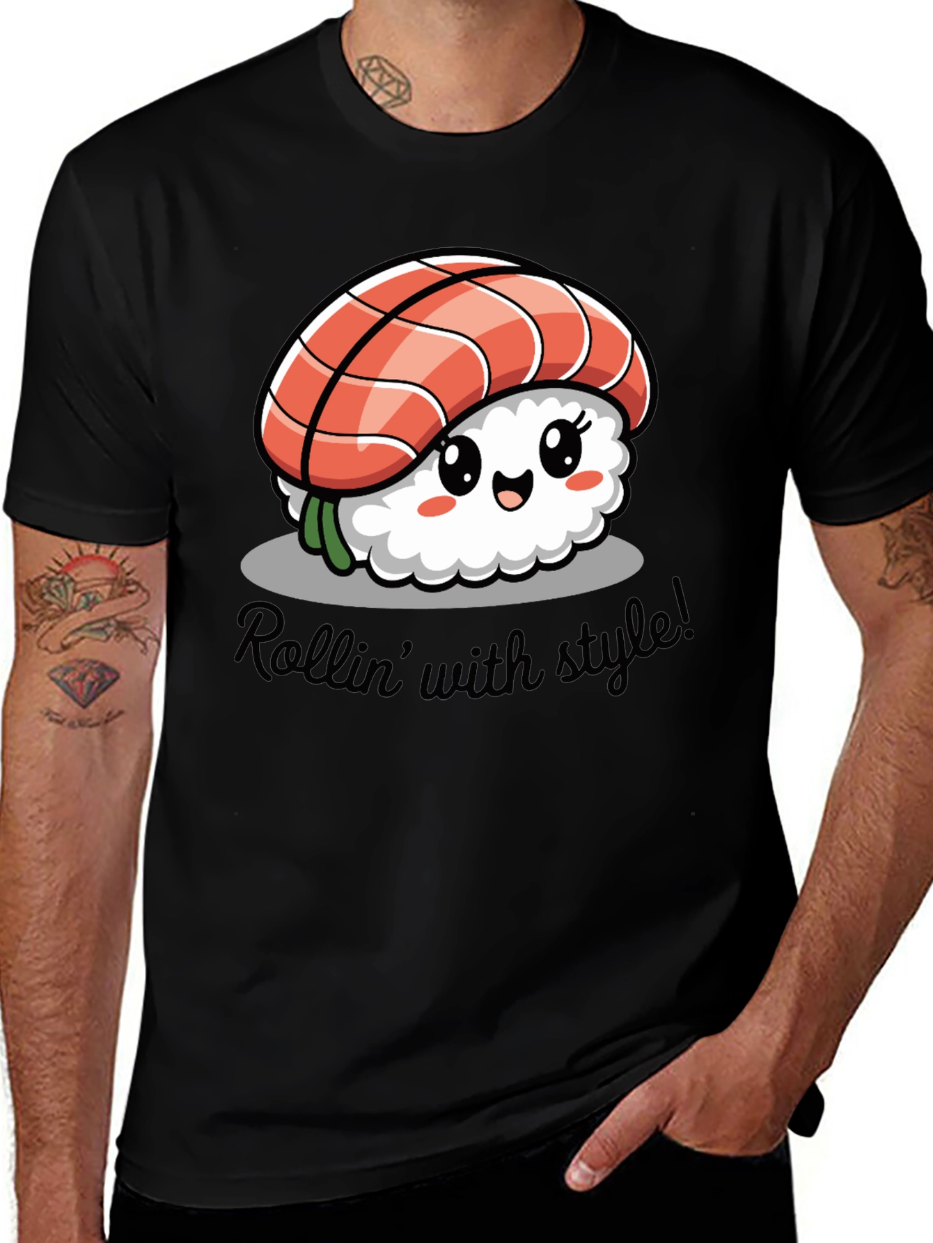 Variant 8 of Sushi Rollin' with Style Graphic T-Shirt