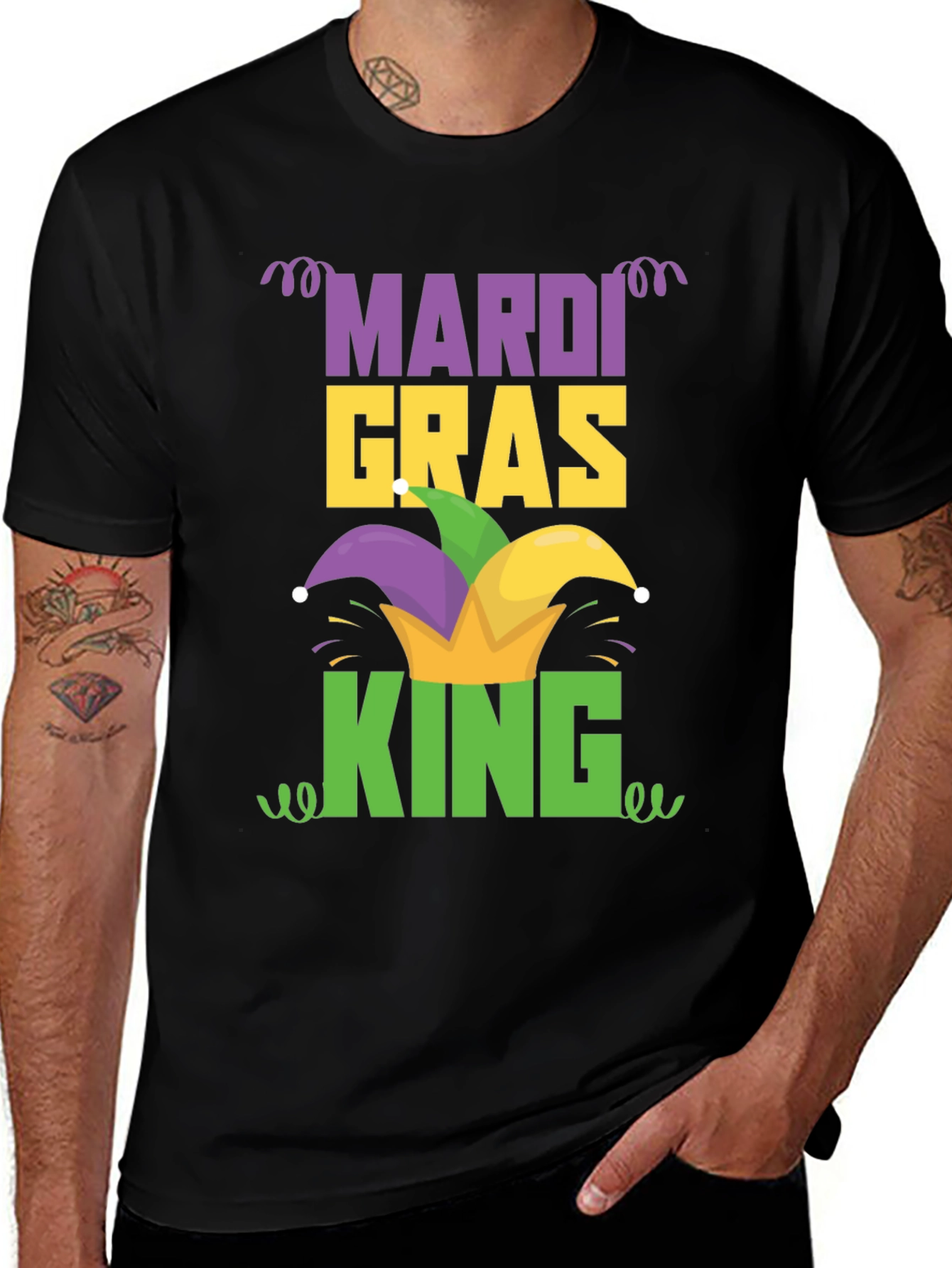 Mardi Gras King Graphic T-Shirt