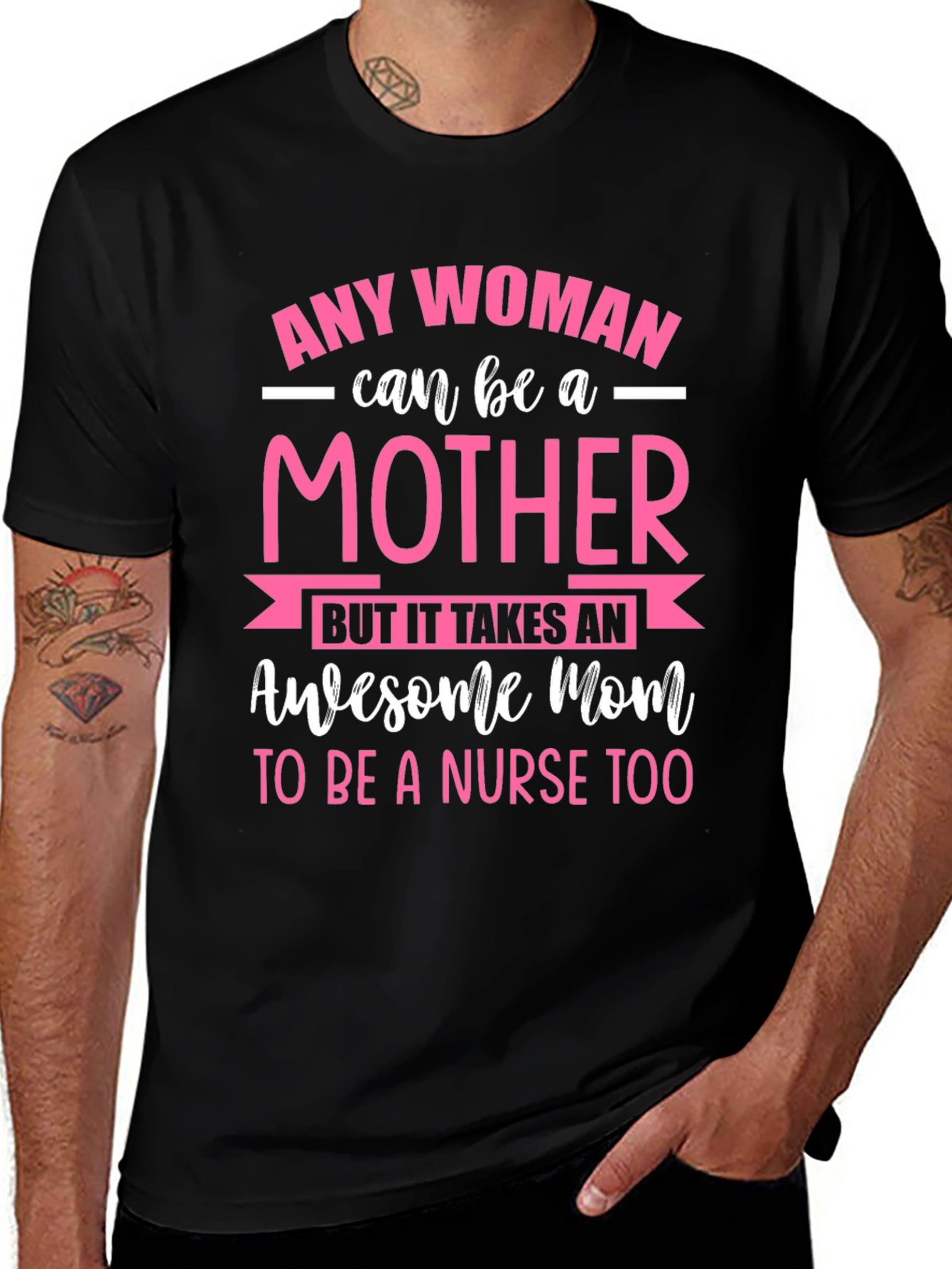 Variant 28 of Awesome Mom Nurse T-Shirt