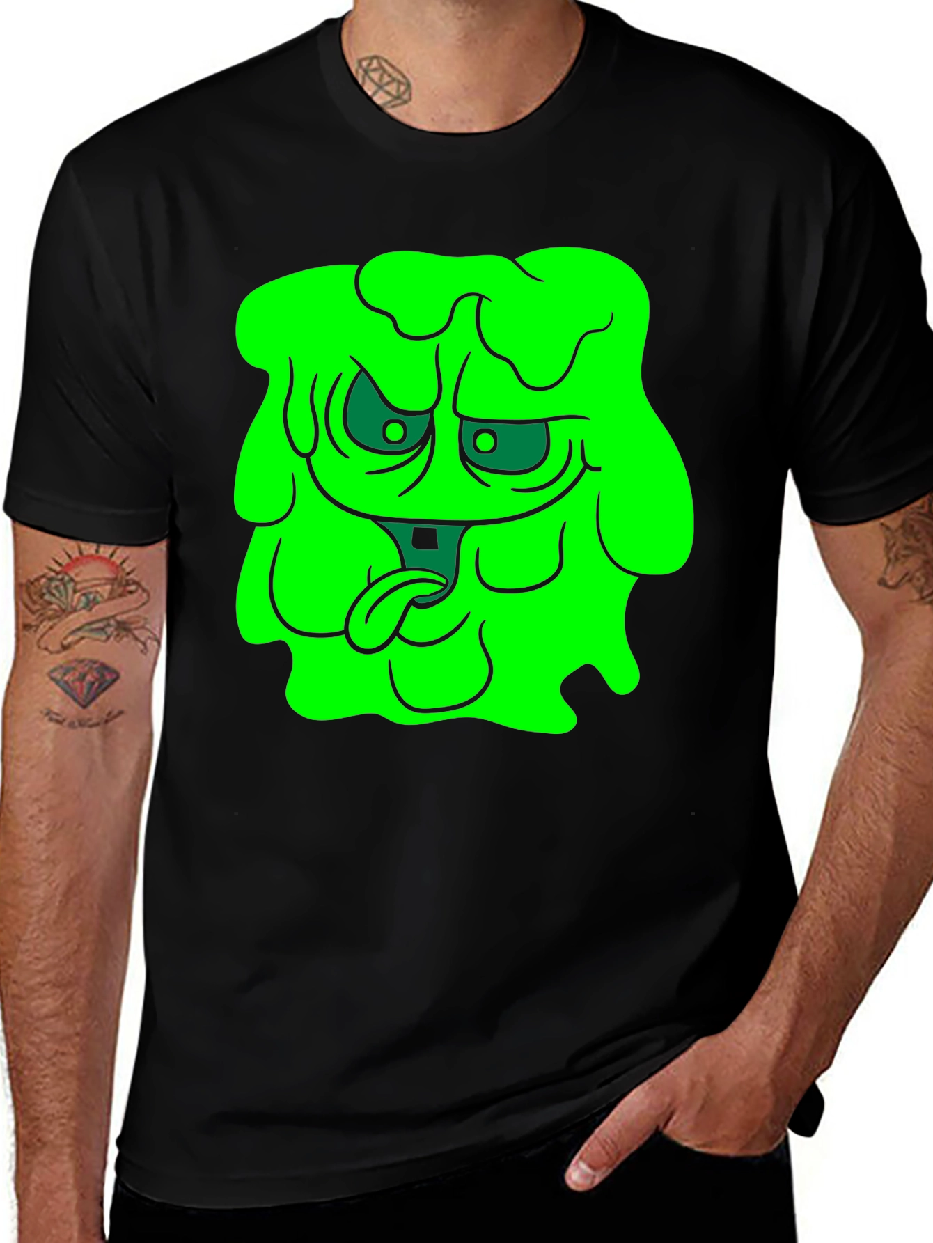 Variant 19 of Green Slime Monster Graphic T-Shirt