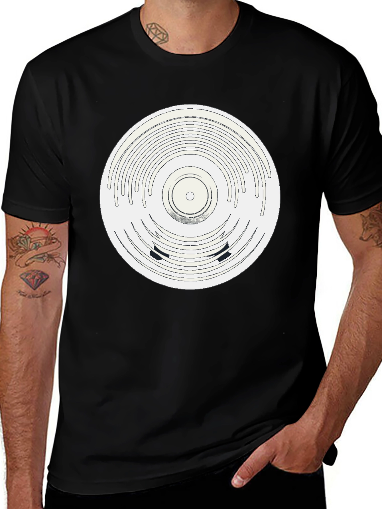 Variant 29 of Retro Record Design T-Shirt