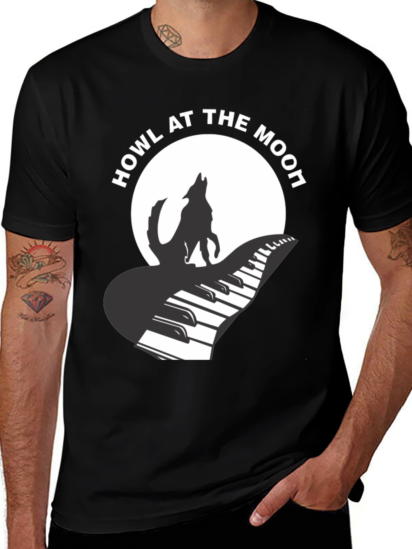 Variant 4 of Howl at the Moon Music T-Shirt