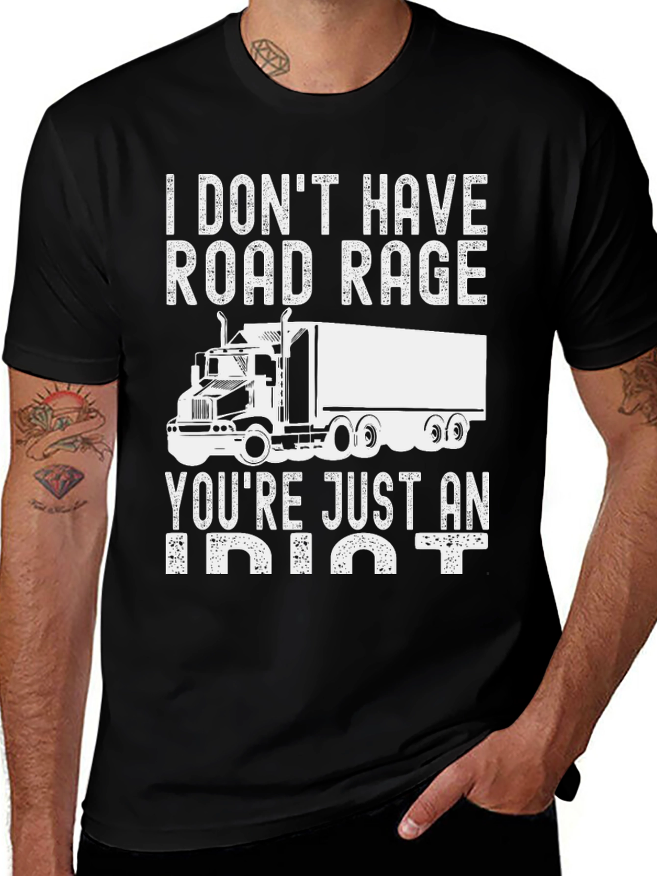 Variant 5 of Road Rage Trucker T-Shirt - Funny Driver Tee