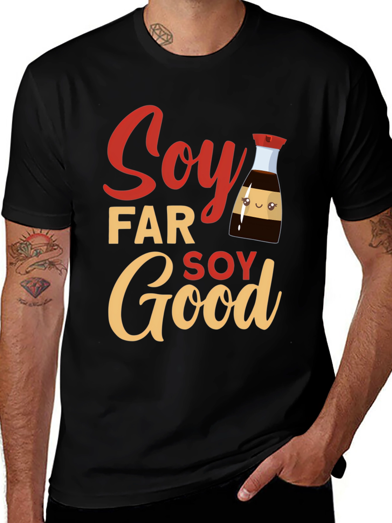 Variant 22 of Soy Far Soy Good T-Shirt - Funny Foodie Tee