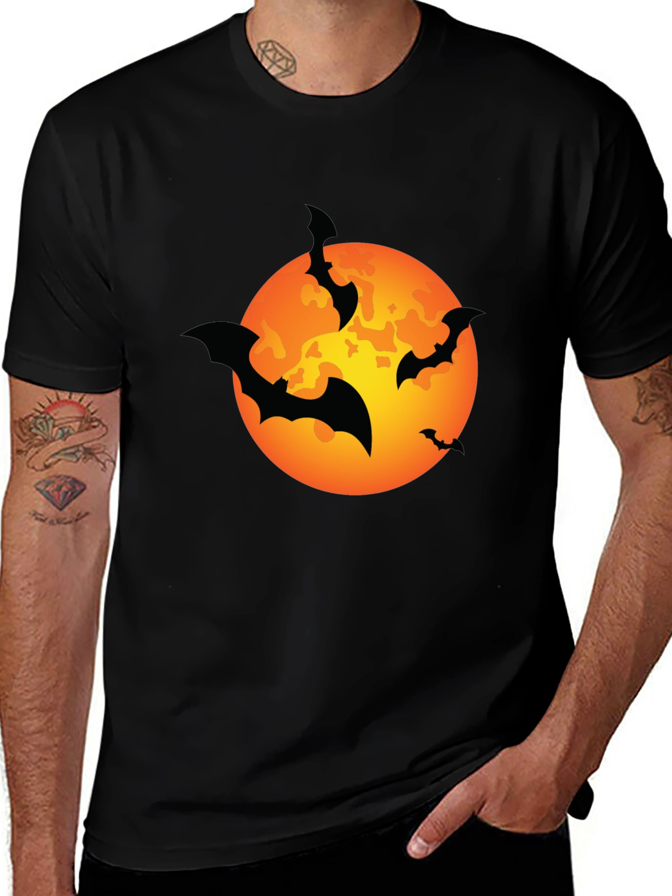 Halloween Bat Moon T-Shirt