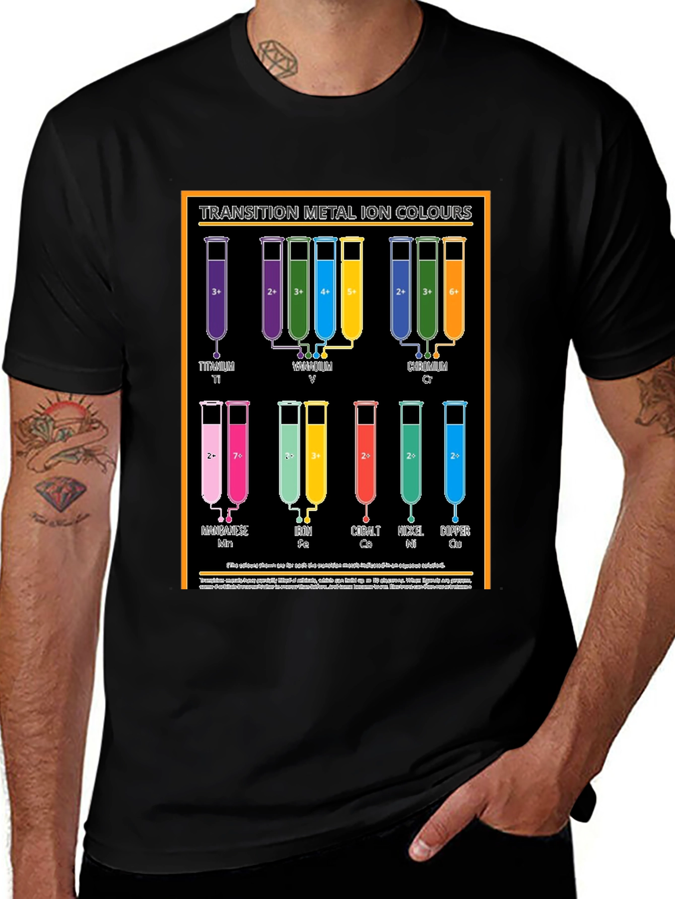 Variant 12 of Transition Metal Ion Colours Graphic T-Shirt