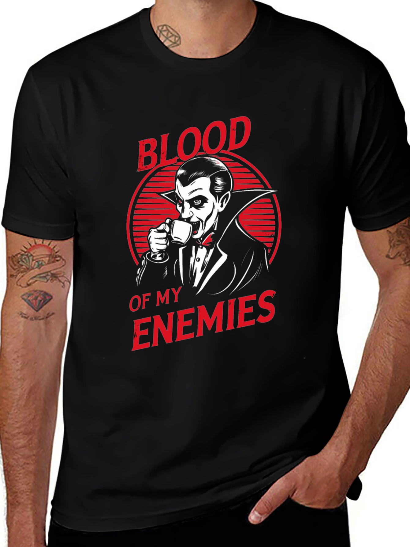Variant 29 of Vampire Coffee T-Shirt - Blood of My Enemies Tee