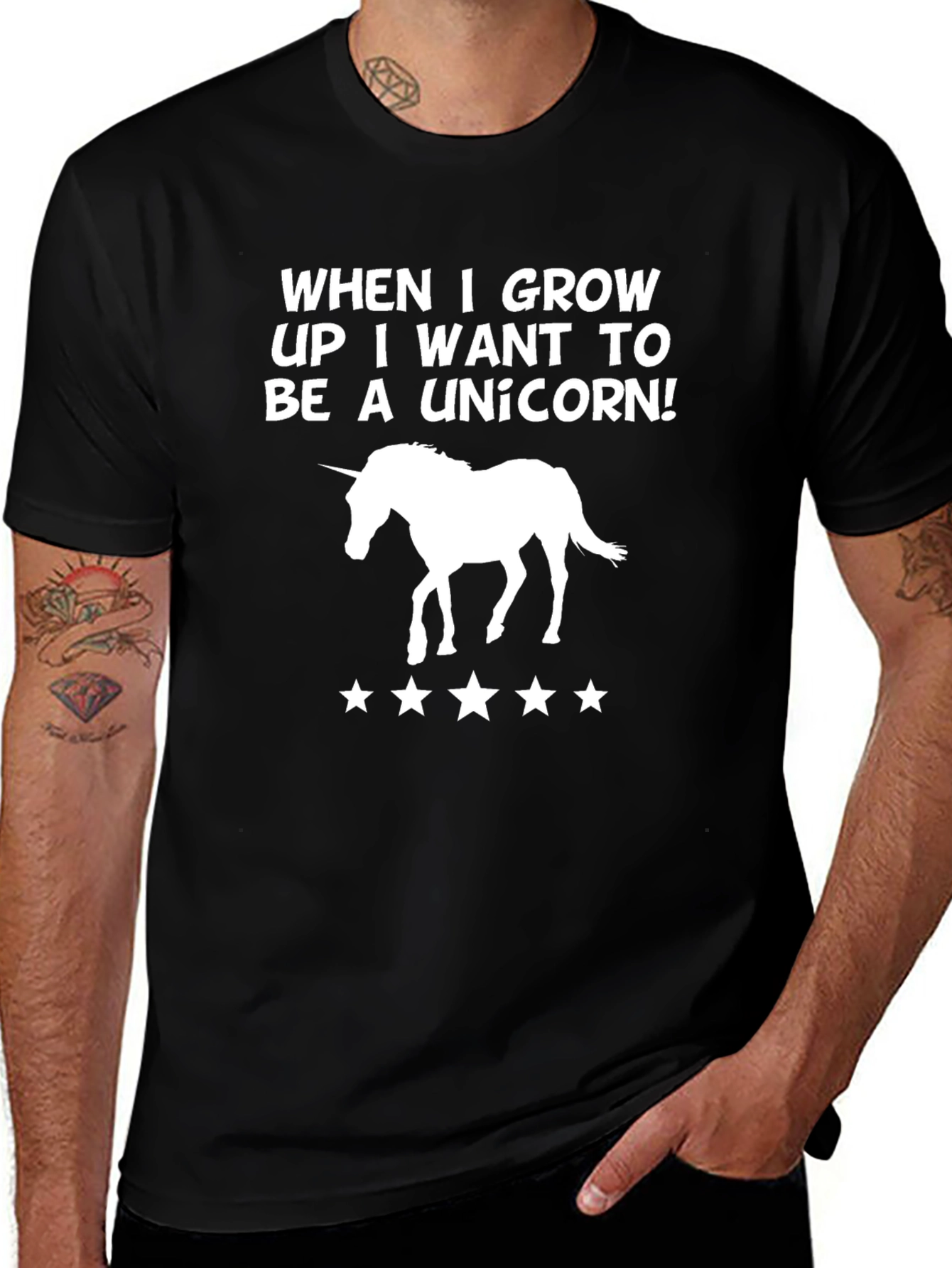 Variant 4 of Unicorn Graphic T-Shirt - When I Grow Up