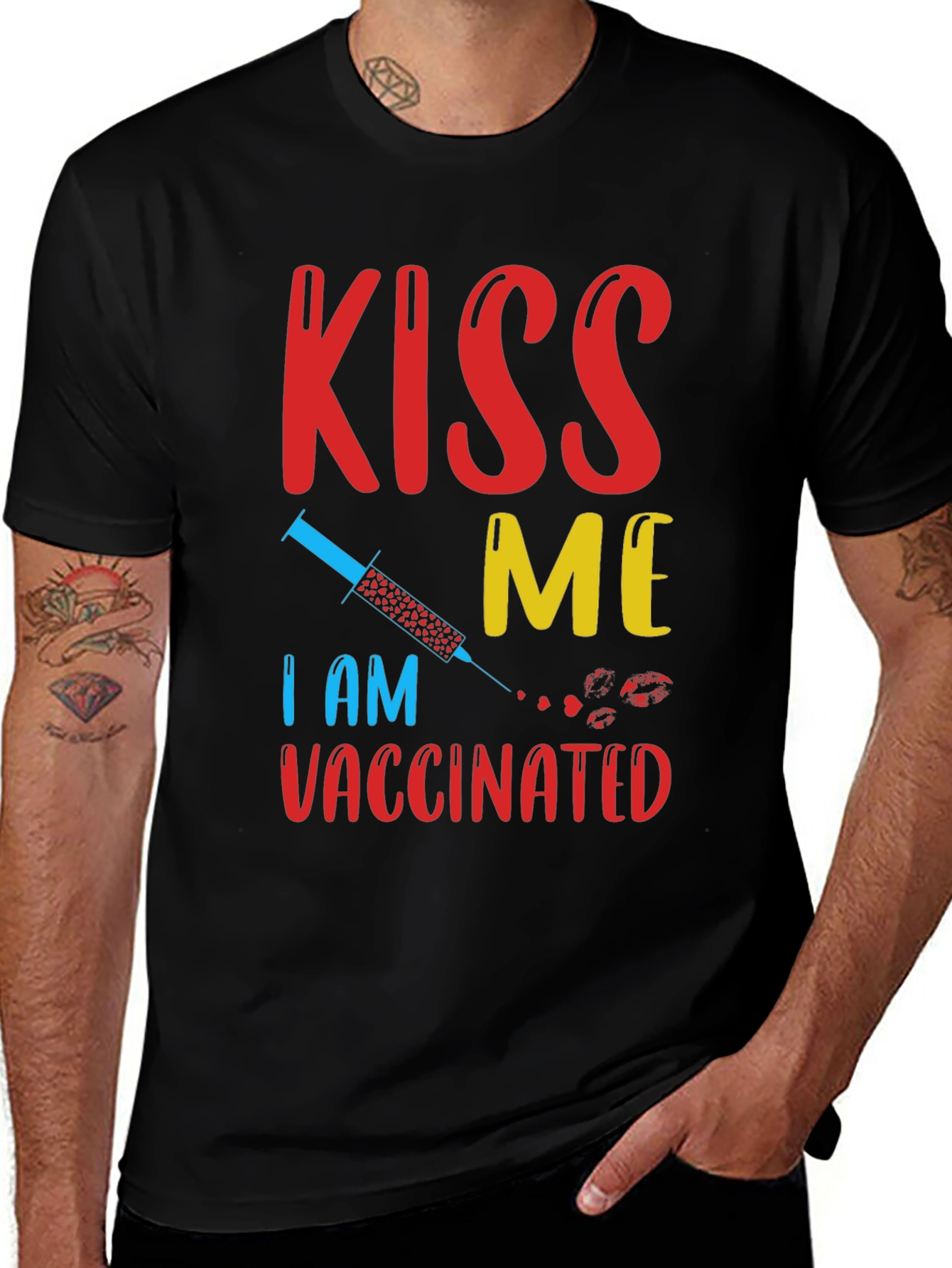 Variant 24 of Kiss Me I Am Vaccinated T-Shirt