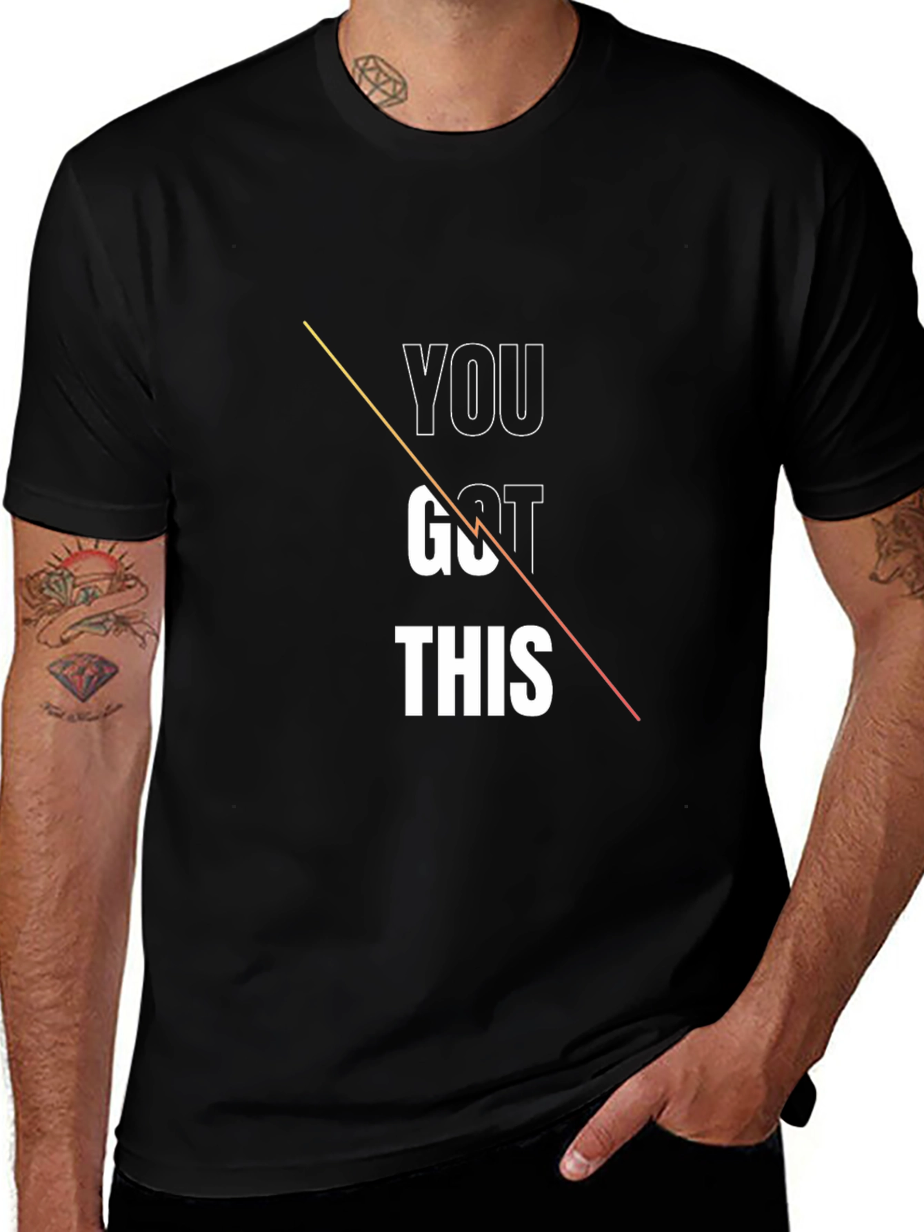 Variant 17 of You Got This Graphic Tee - Motivational Black T-Shirt