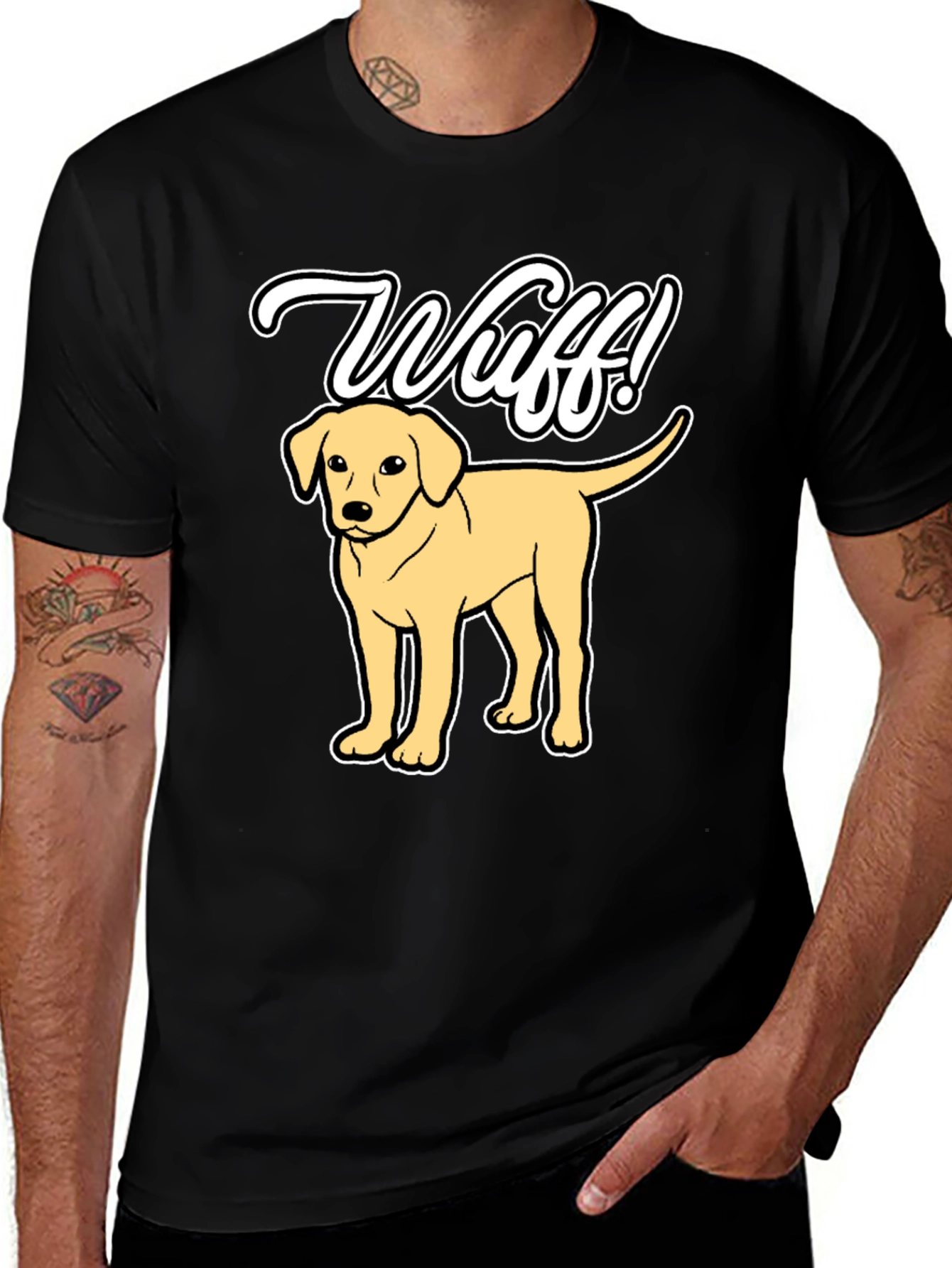 Variant 4 of Wuff! Dog T-Shirt, Cute Pup Tee