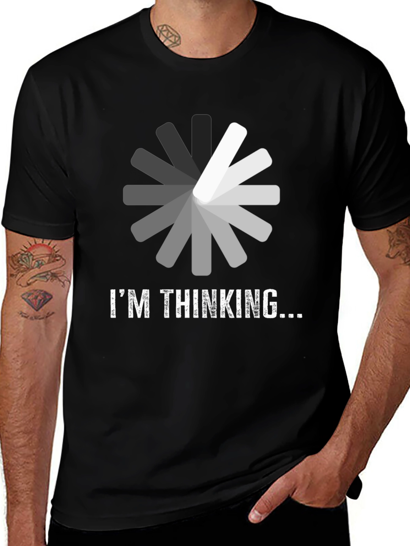 Variant 27 of I'm Thinking T-Shirt - Funny Loading Design