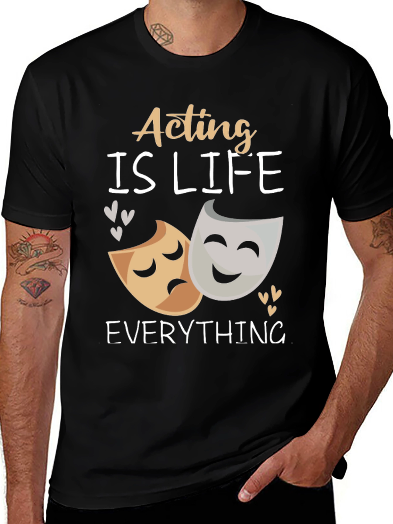 Variant 18 of Acting Is Life T-Shirt | Drama Lovers Gift