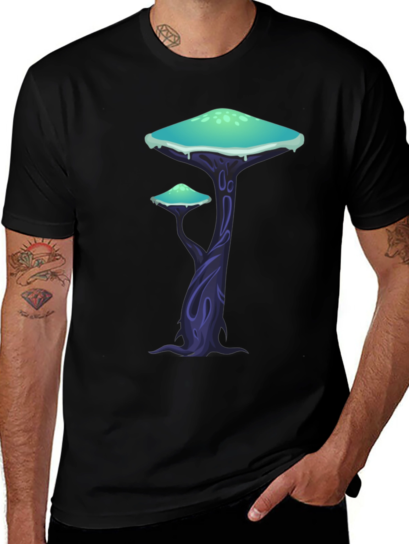 Variant 7 of Mushroom Forest Graphic T-Shirt