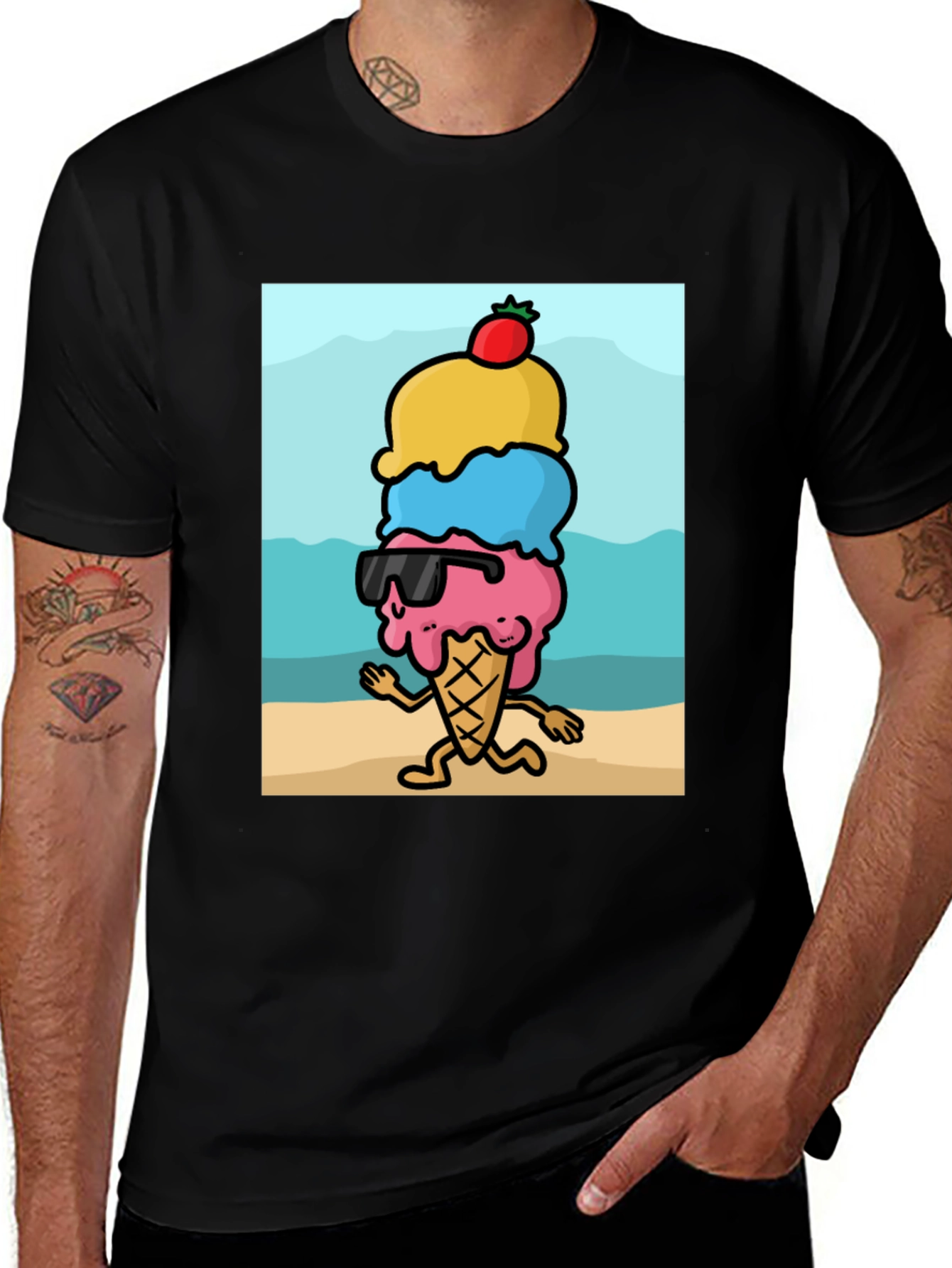 Variant 29 of Cool Ice Cream Graphic Tee