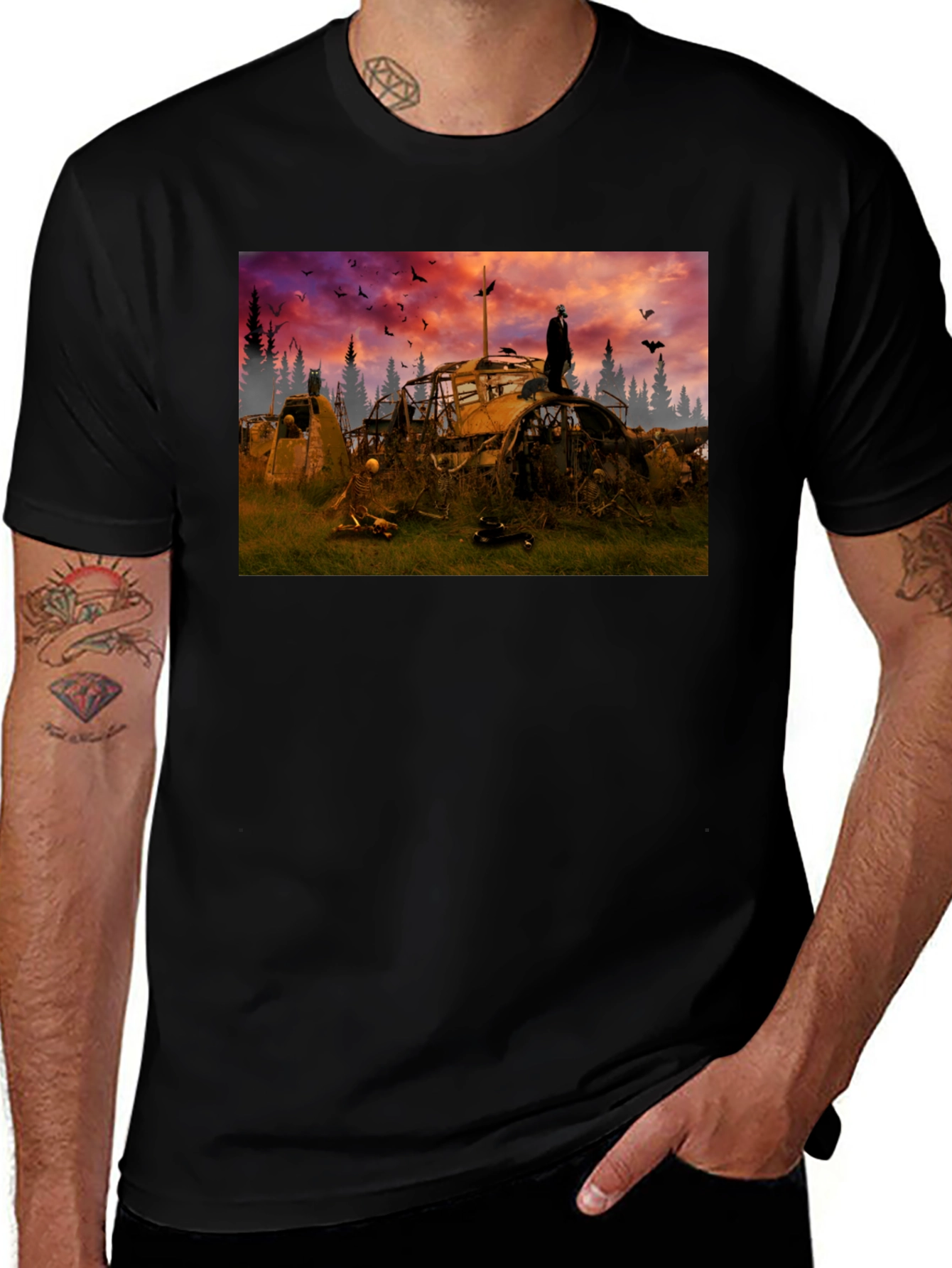 Variant 20 of Spooky Wasteland Graphic Tee