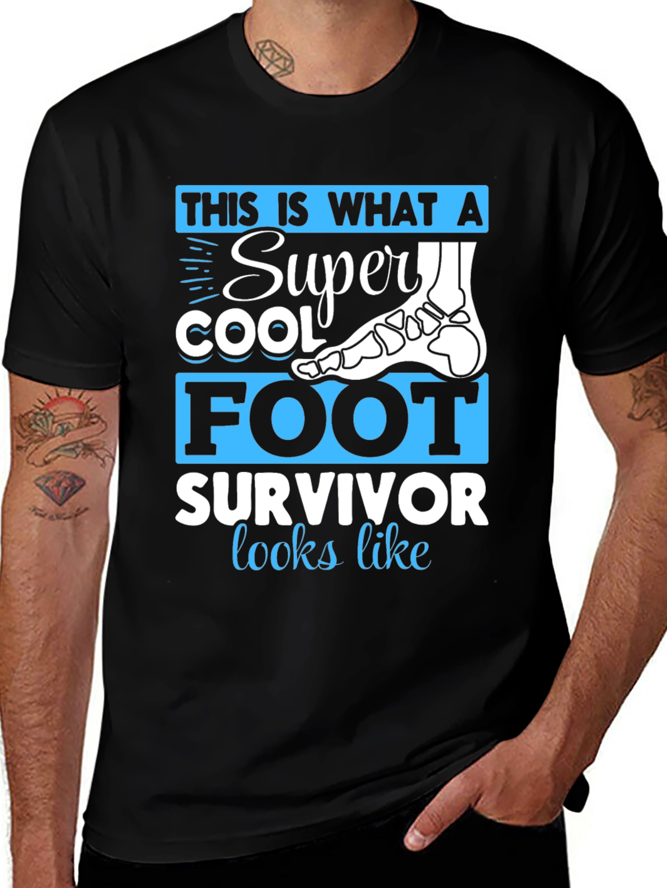 Variant 26 of Super Cool Foot Survivor T-Shirt