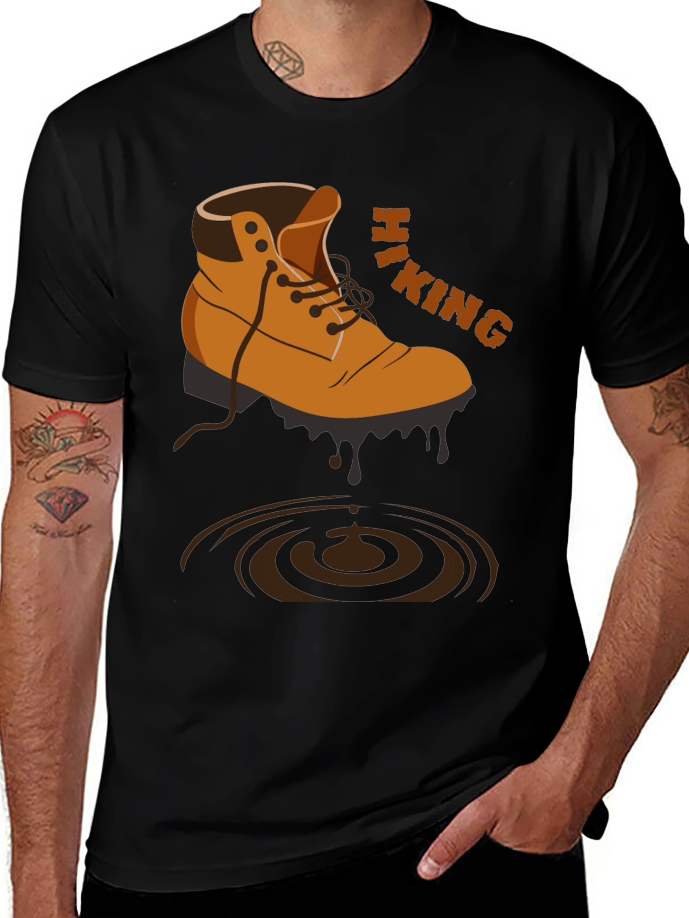 Hiking Boot Graphic Tee - Adventure Awaits!