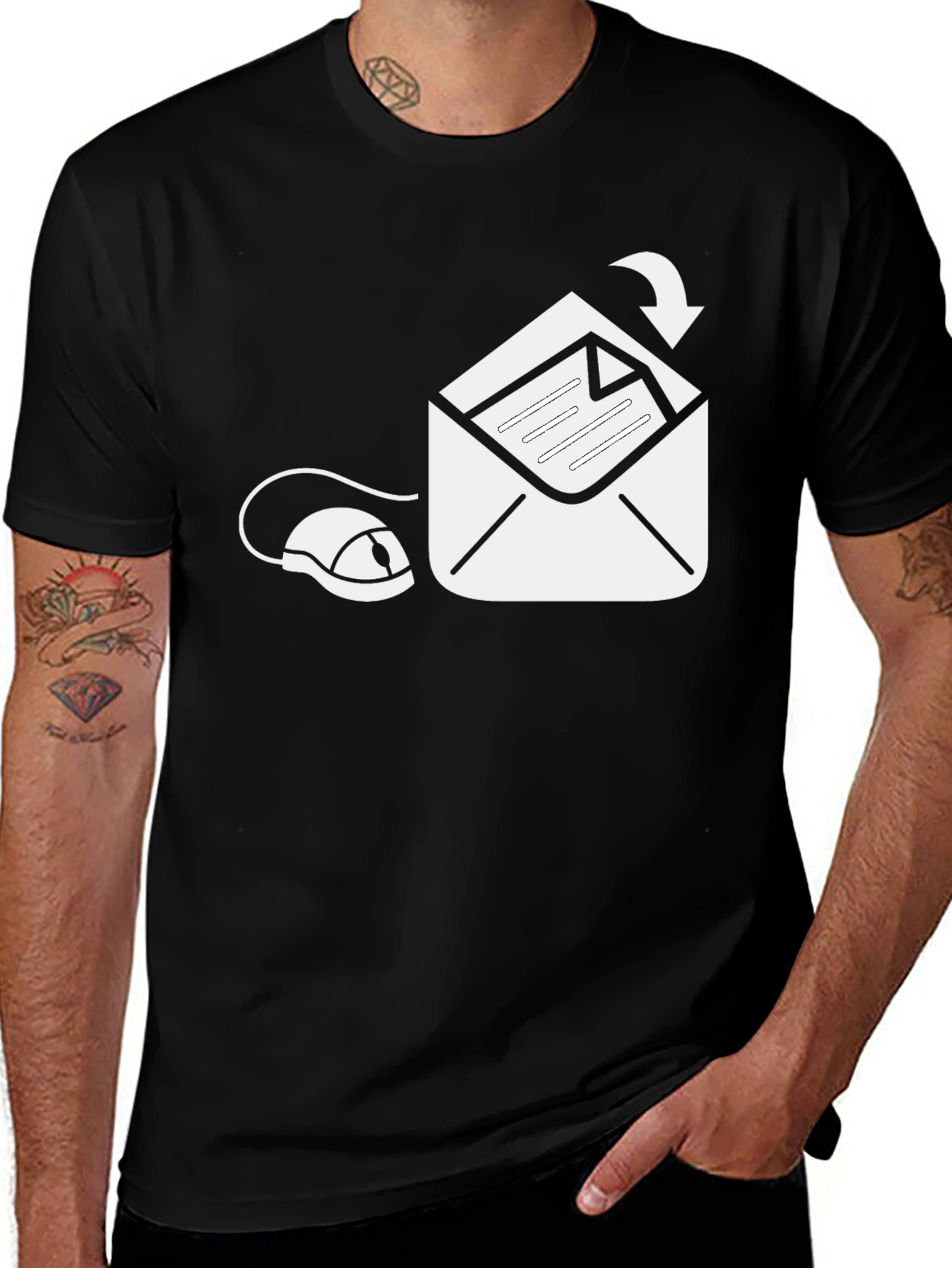 Variant 19 of Email Mouse Graphic Tee - Send Your Message