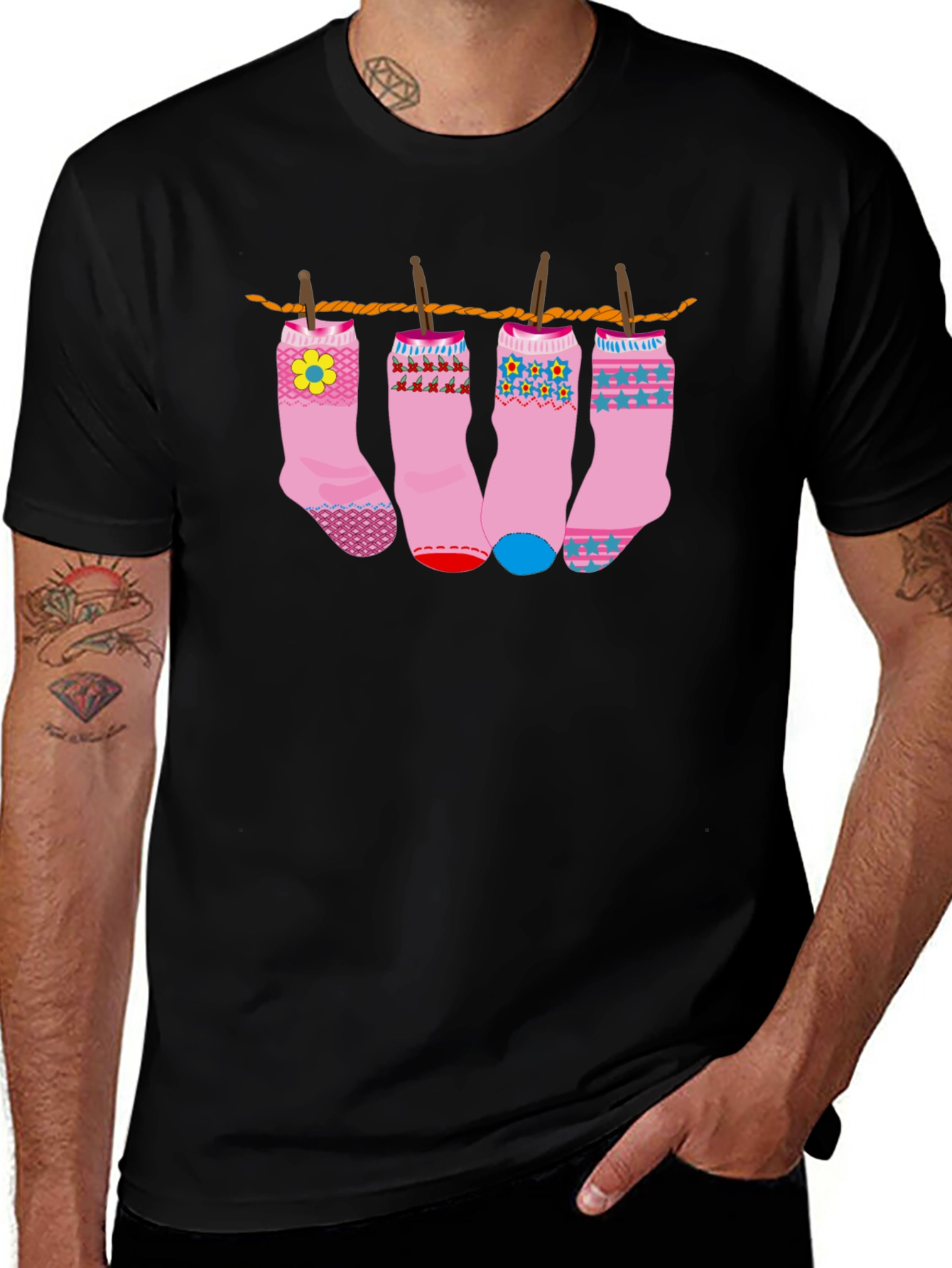 Variant 6 of Novelty Socks T-Shirt