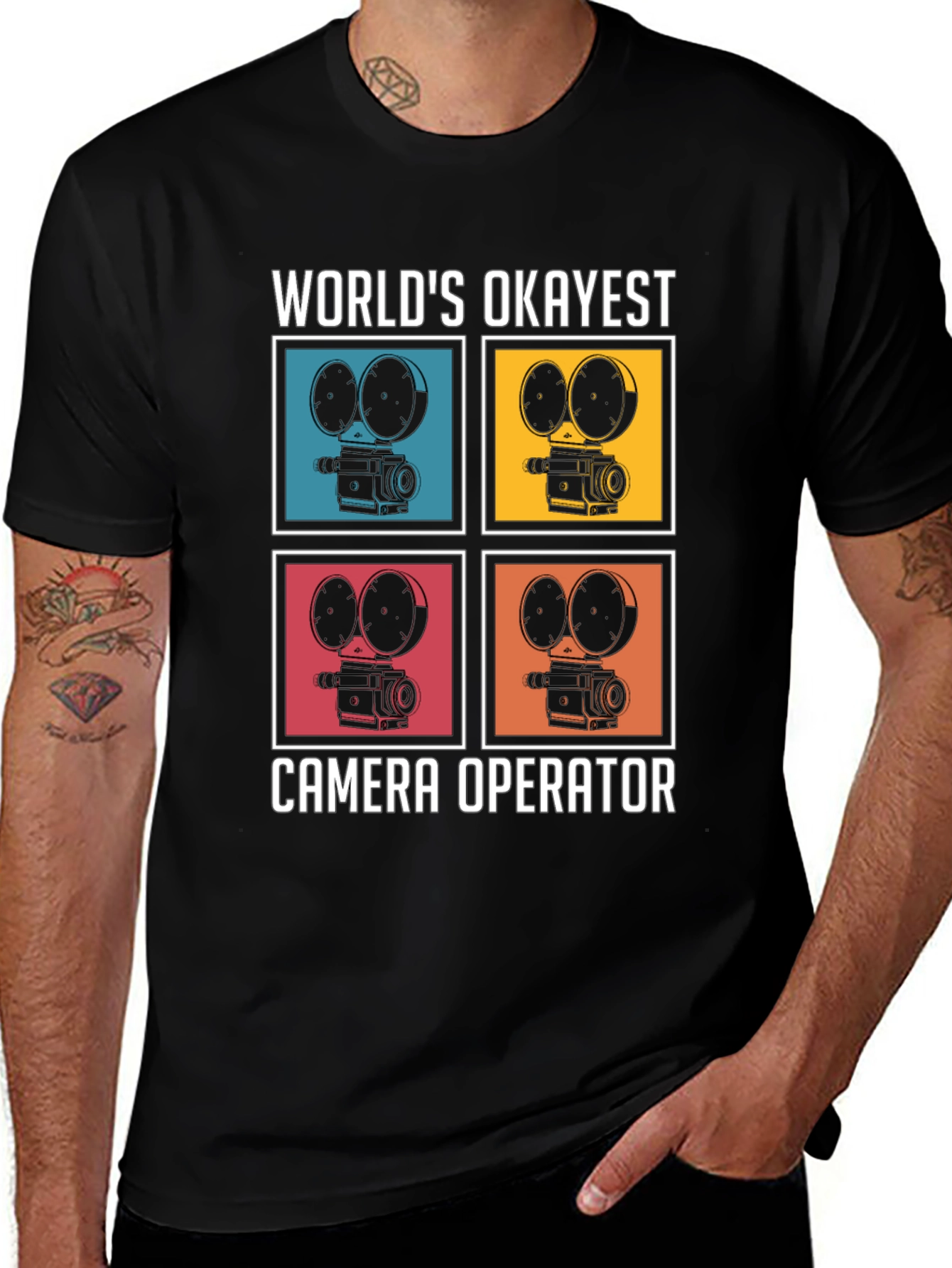 Variant 24 of World's Okayest Camera Operator T-Shirt