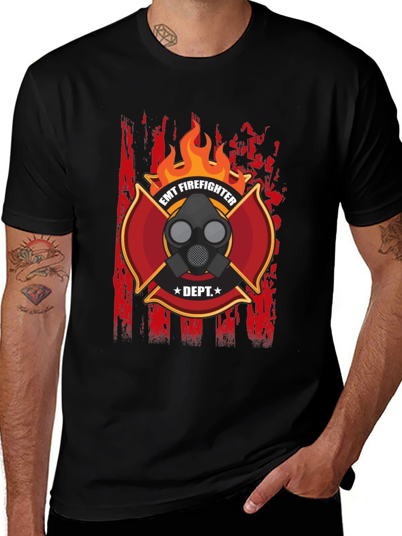 EMT Firefighter T-Shirt - Dept. Design
