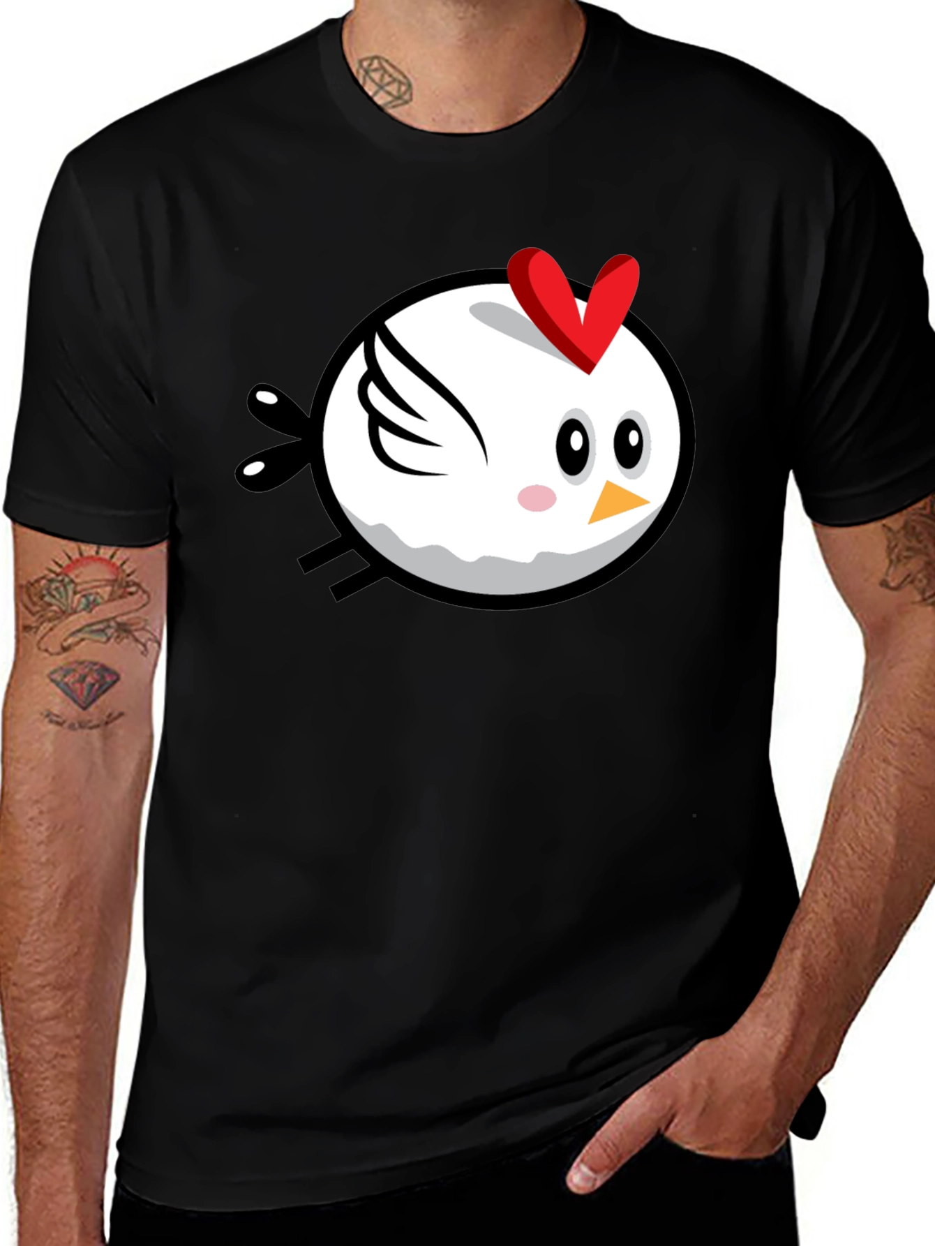 Variant 27 of Cute Cartoon Chicken T-Shirt